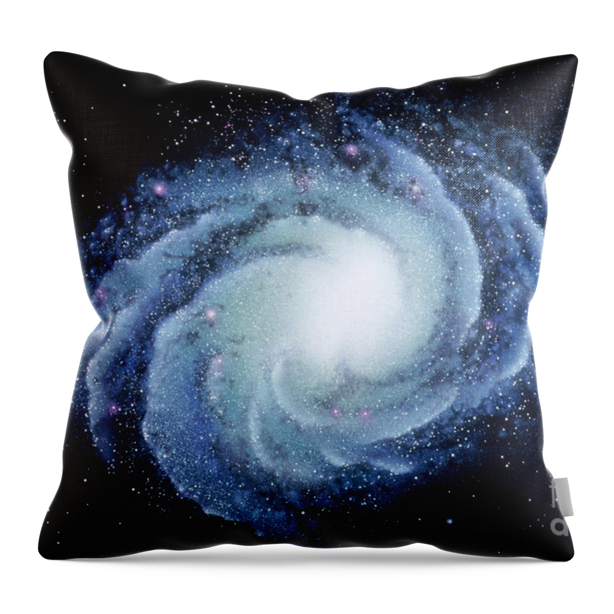 Spiral Galaxy M83 Throw Pillow featuring the photograph Spiral Galaxy M83 by Chris Bjornberg