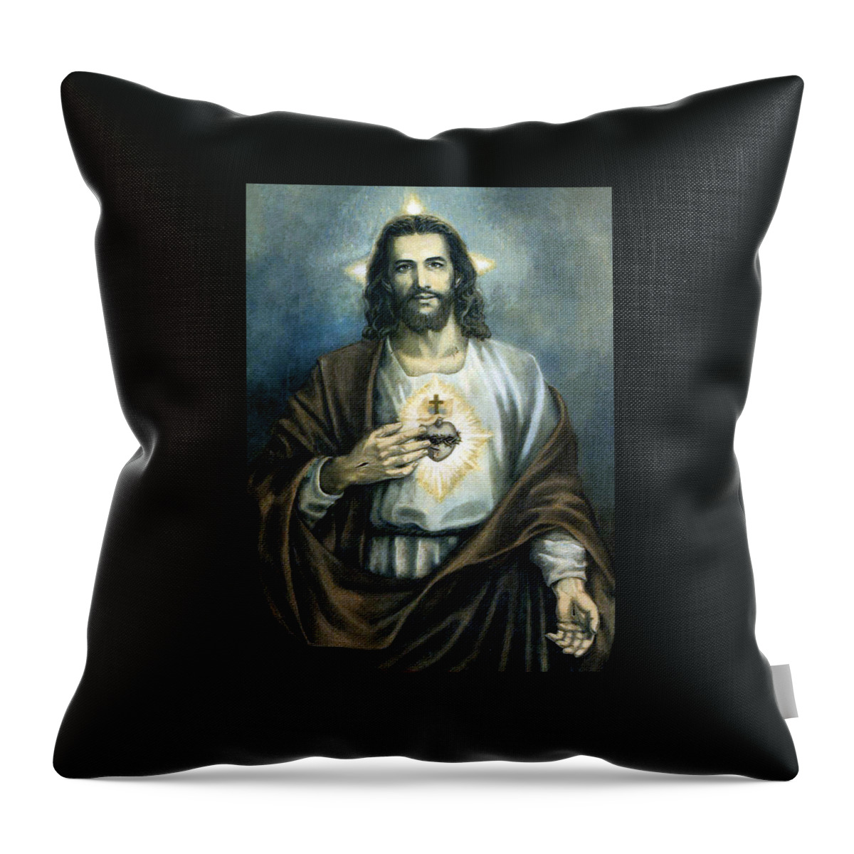 Jesus Throw Pillow featuring the photograph Spiritual Beauty by Munir Alawi