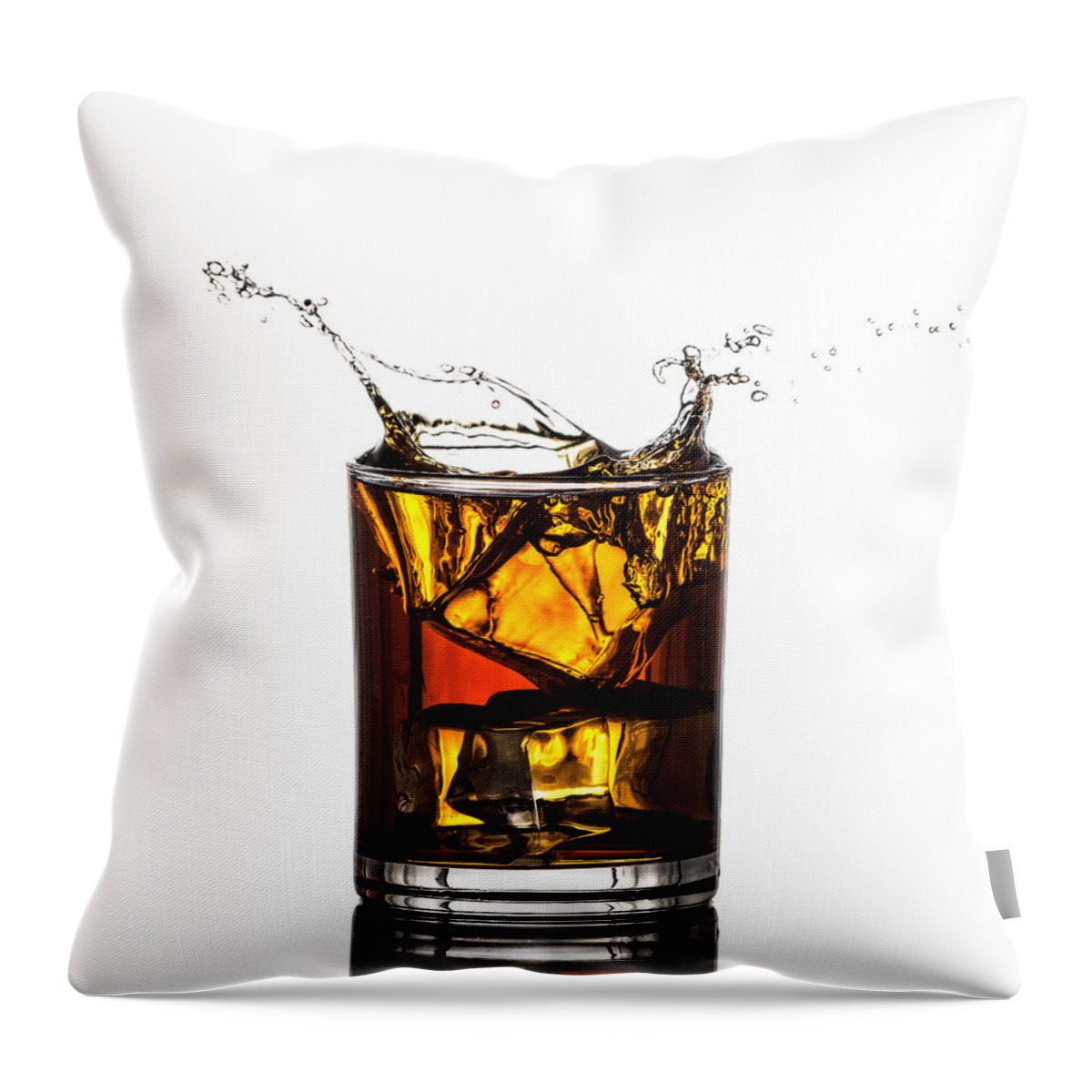 Splash Throw Pillow featuring the photograph Splash by Paulo Goncalves