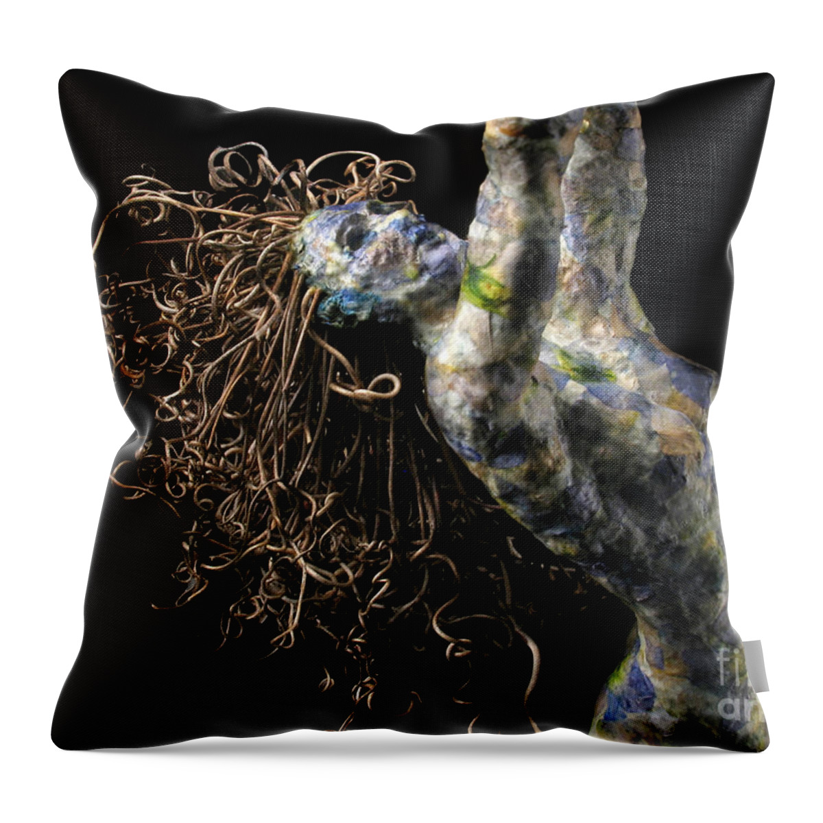 Art Throw Pillow featuring the mixed media Spring by Adam Long