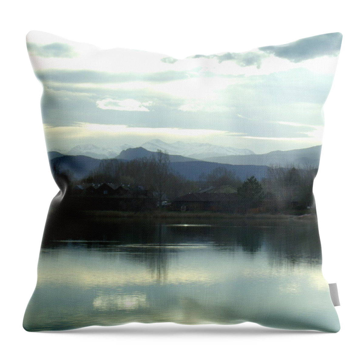 Lake Throw Pillow featuring the photograph Spring Chill by Jessica Myscofski