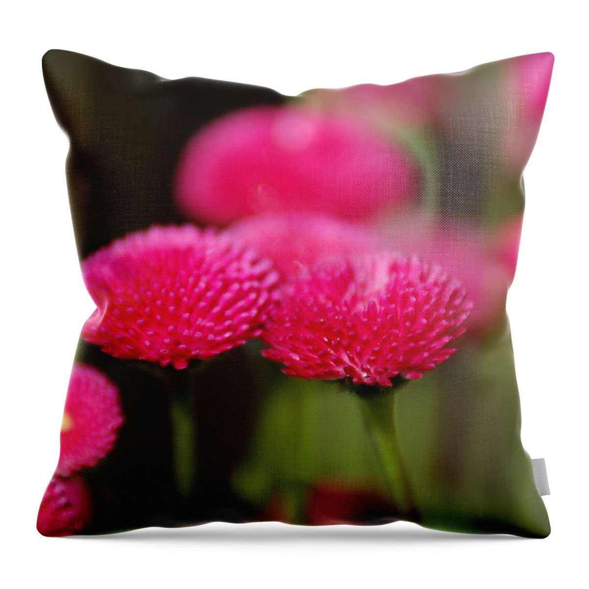 Flowers Throw Pillow featuring the photograph Spring Flowers by Ron Roberts