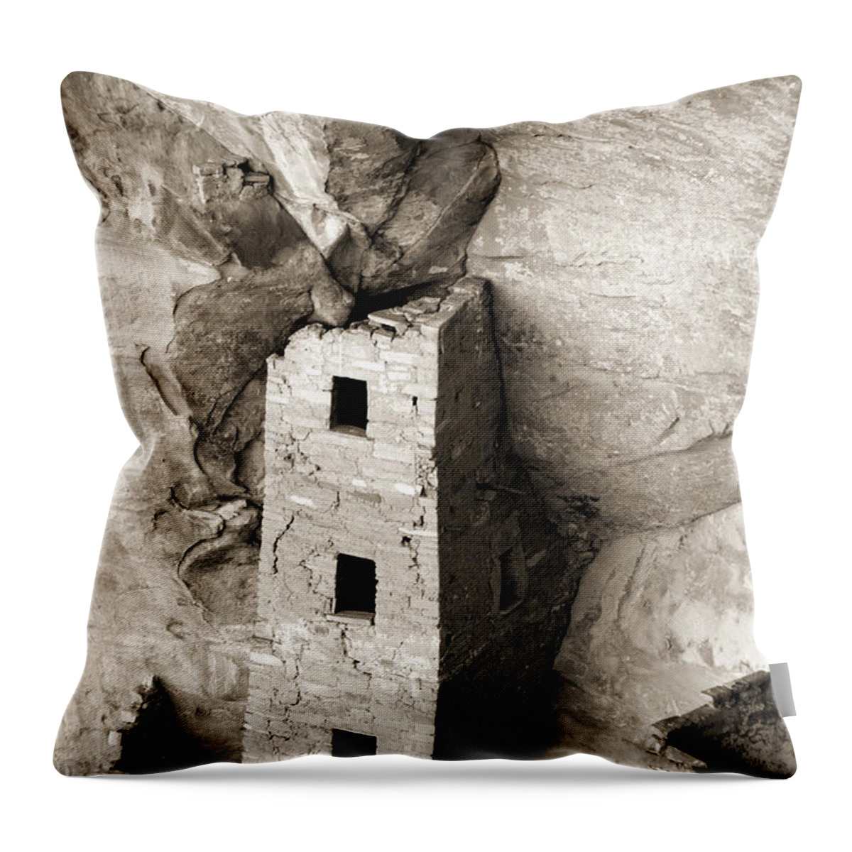 Photography Throw Pillow featuring the photograph Square Tower House by Jackie Farnsworth