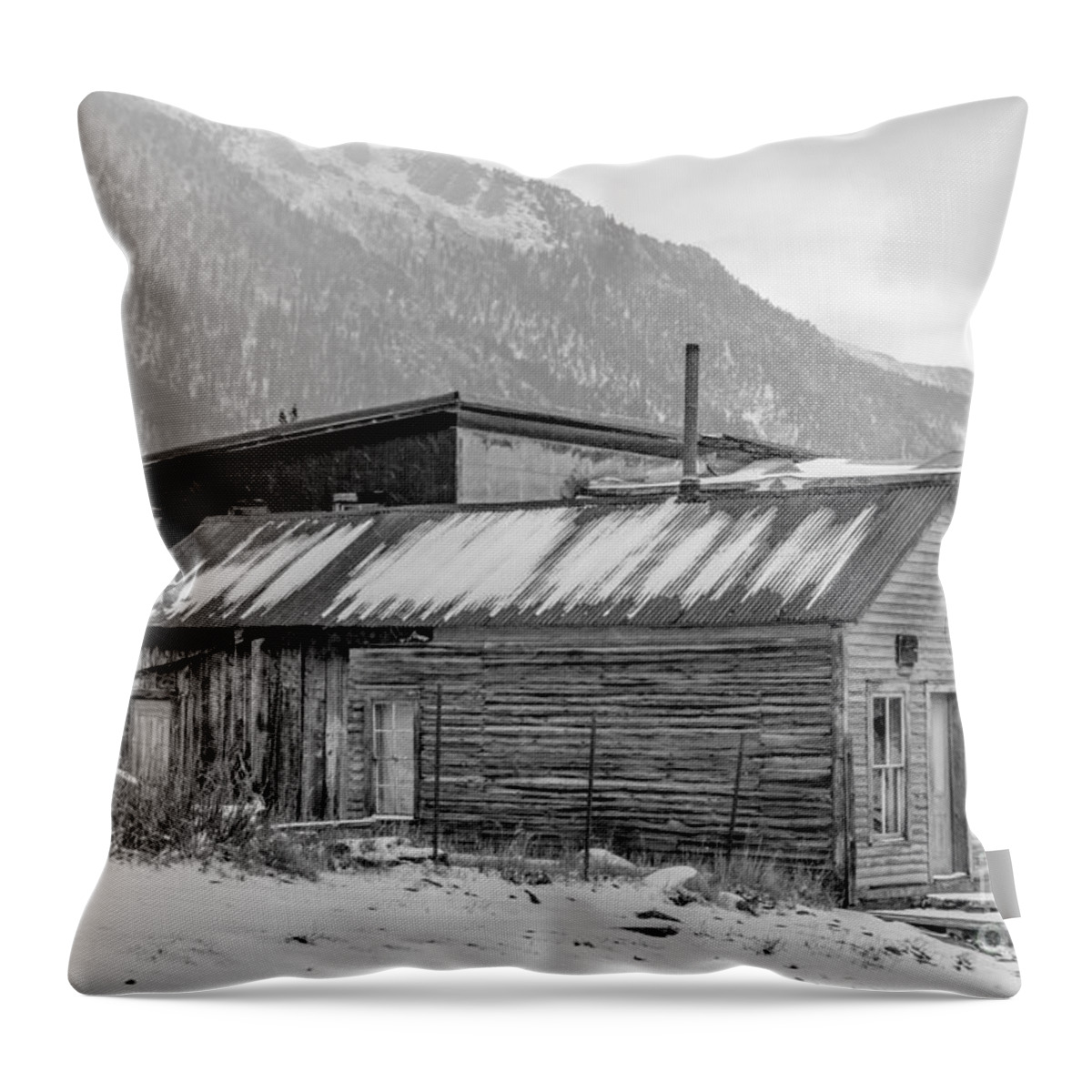 Ghost Town Throw Pillow featuring the photograph St Elmo CO 2 by Tim Mulina