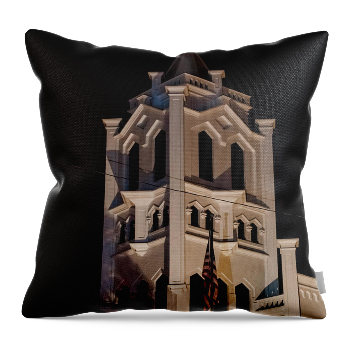 1919 Throw Pillow featuring the photograph St Paul's on New Year's Morn by Ed Gleichman