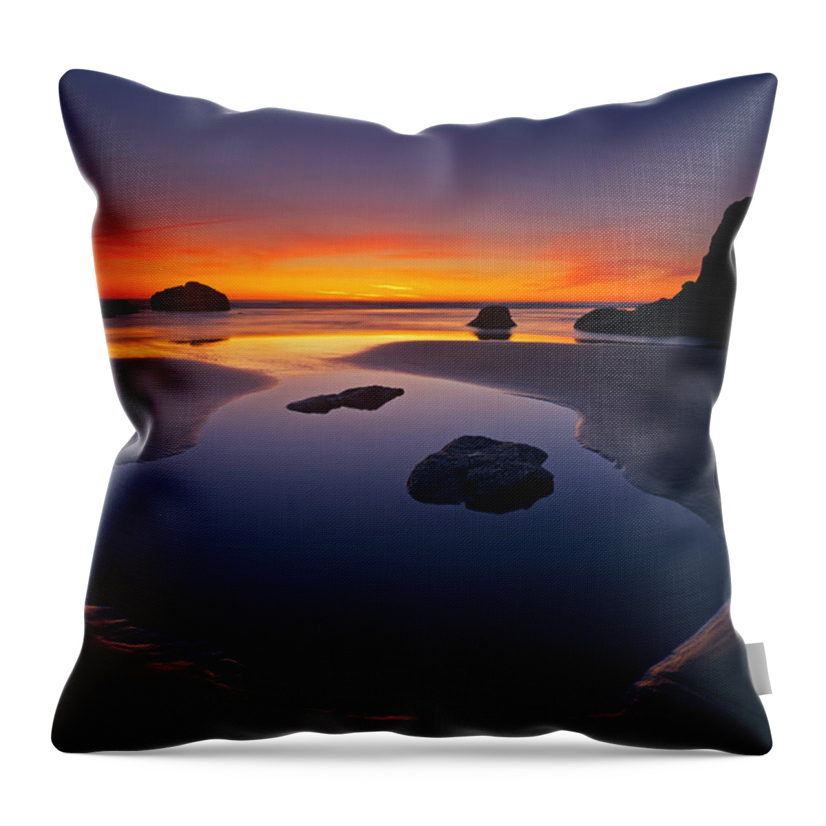 Stacks Throw Pillow featuring the photograph Stacks and Stones by Michael Dawson
