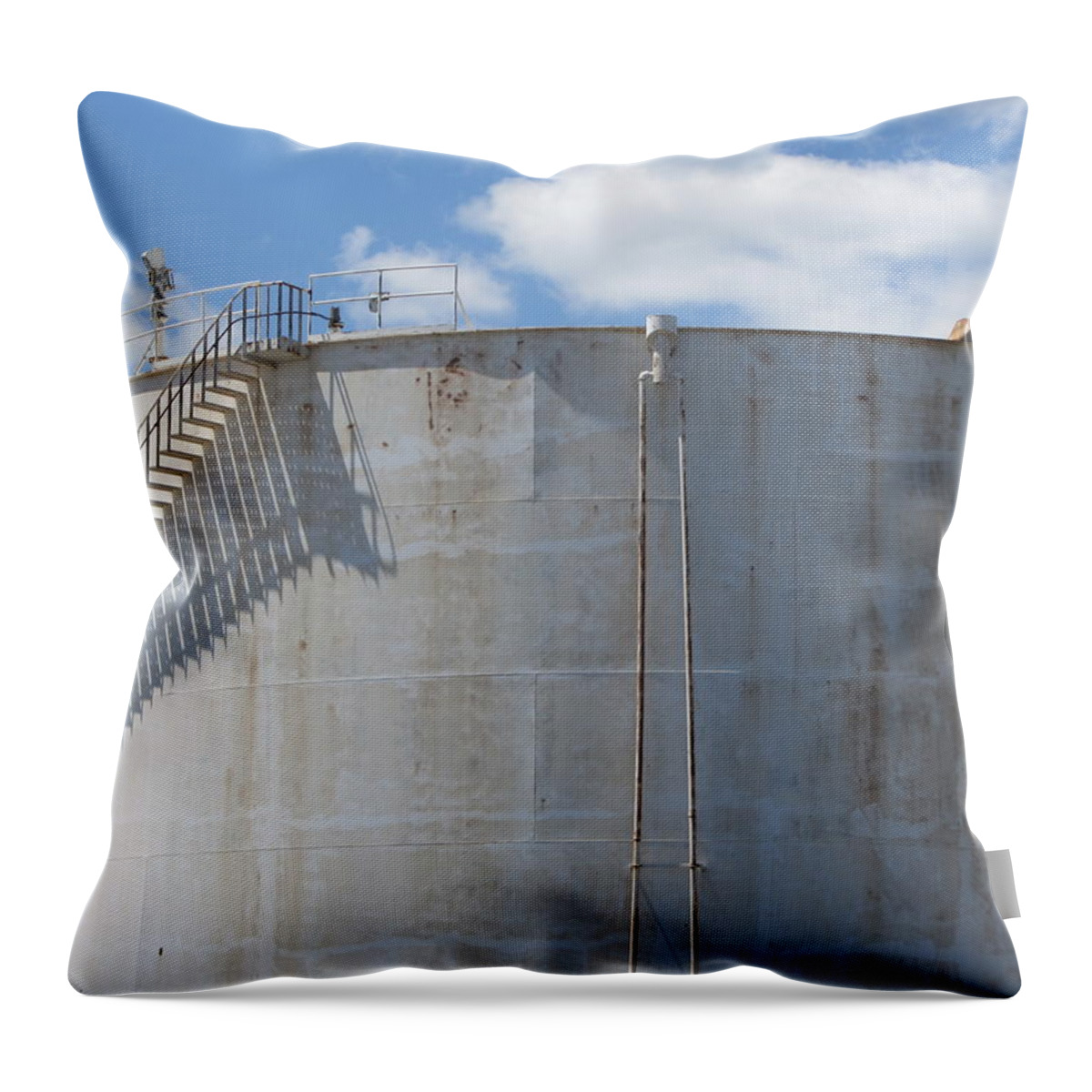 Jones Island Throw Pillow featuring the photograph Stairs and Shadows 2 by Anita Burgermeister