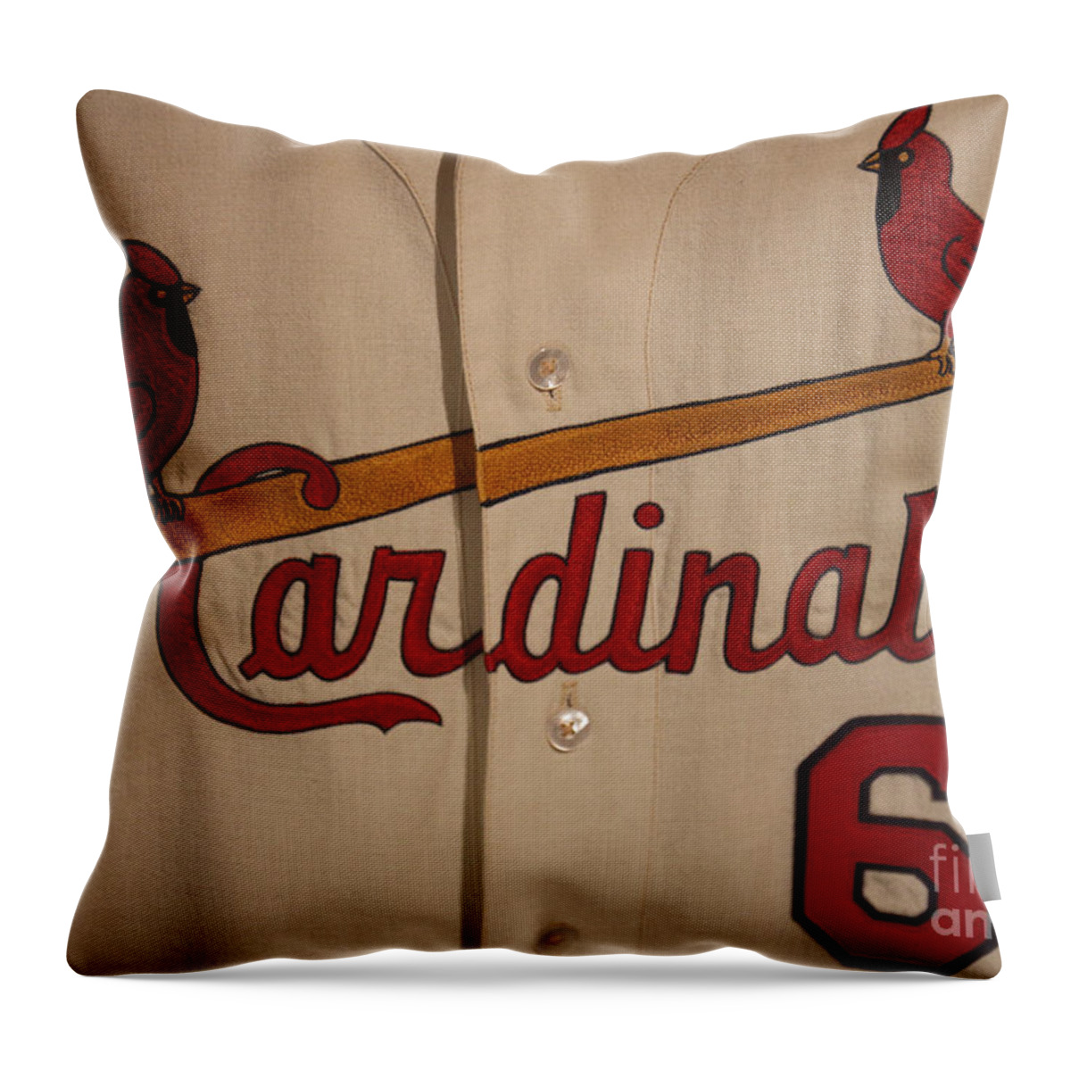 Stan Musial Throw Pillow featuring the photograph Stan by David Rucker