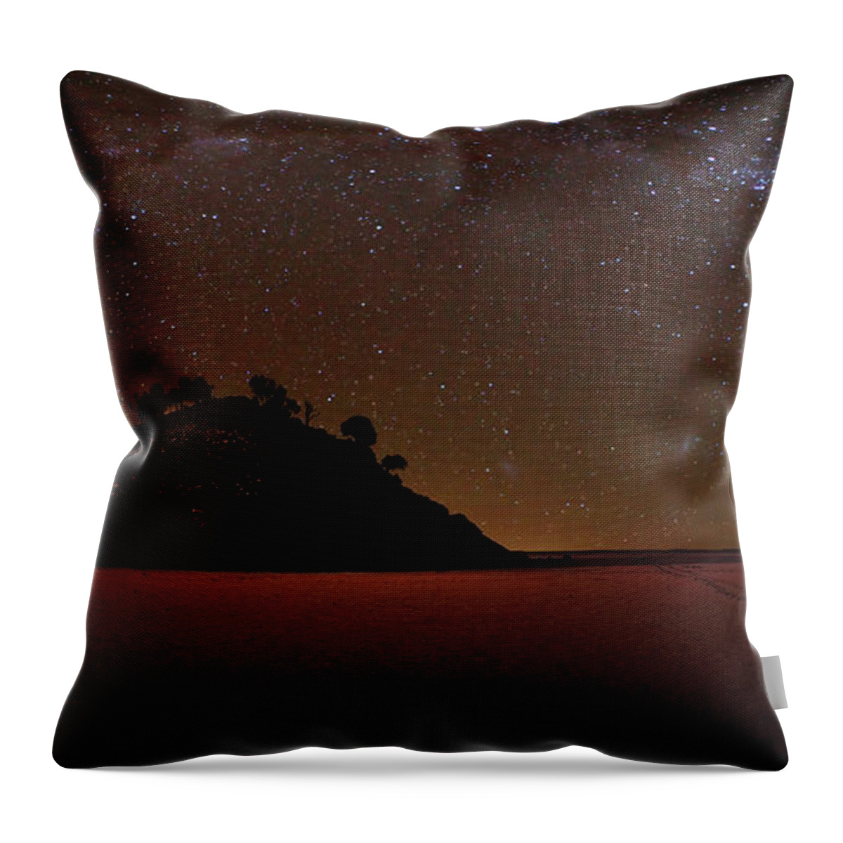 Tranquility Throw Pillow featuring the photograph Star Panorama by Picturesbysteve