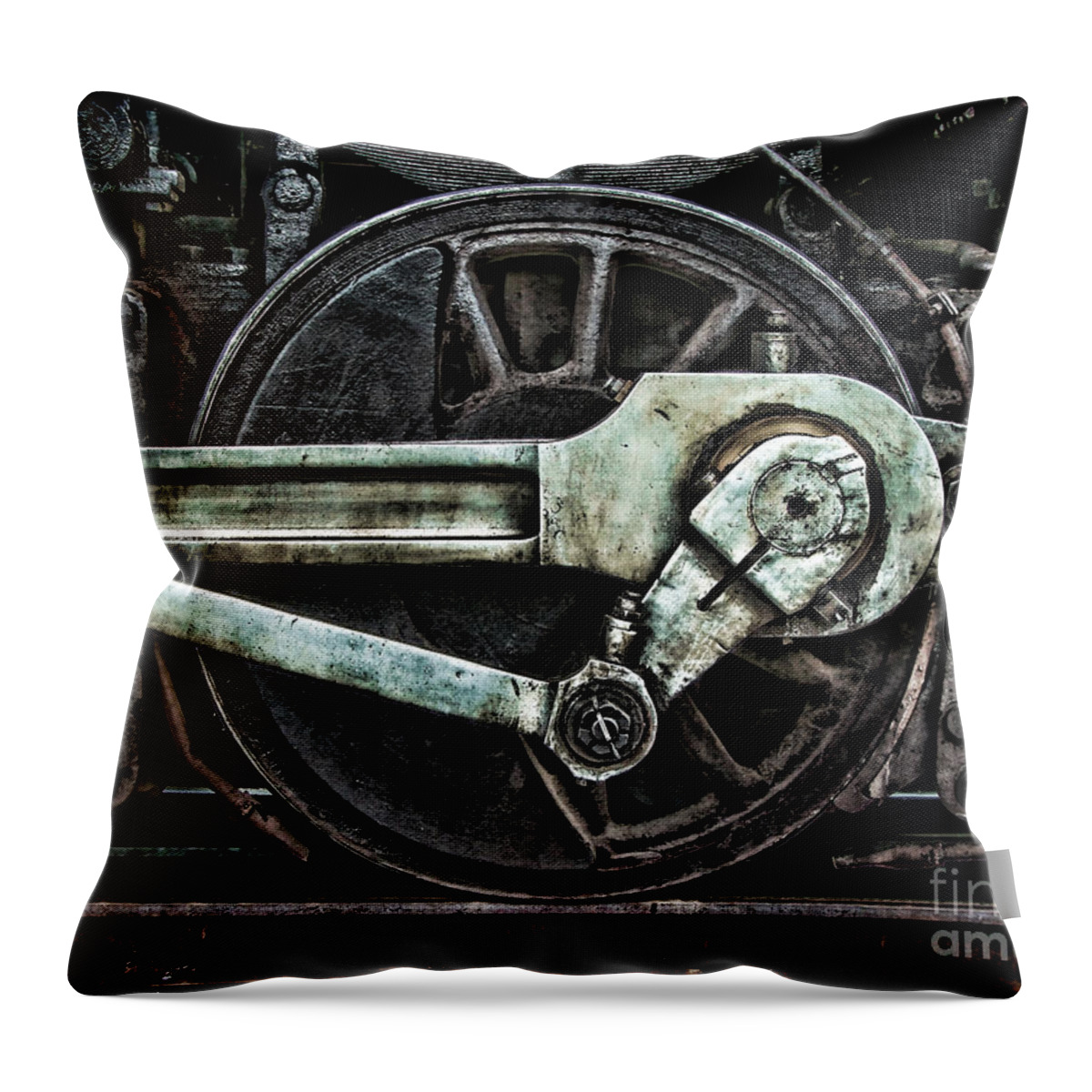 Locomotive Throw Pillow featuring the photograph Steam Power by Olivier Le Queinec
