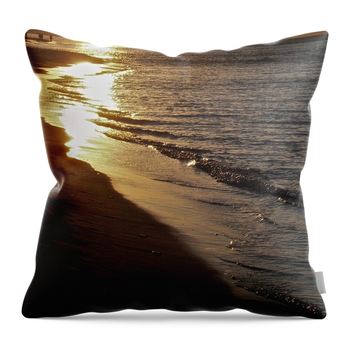 Steel Mill Throw Pillow featuring the photograph Steel Mill Sunset by Pamela Clements