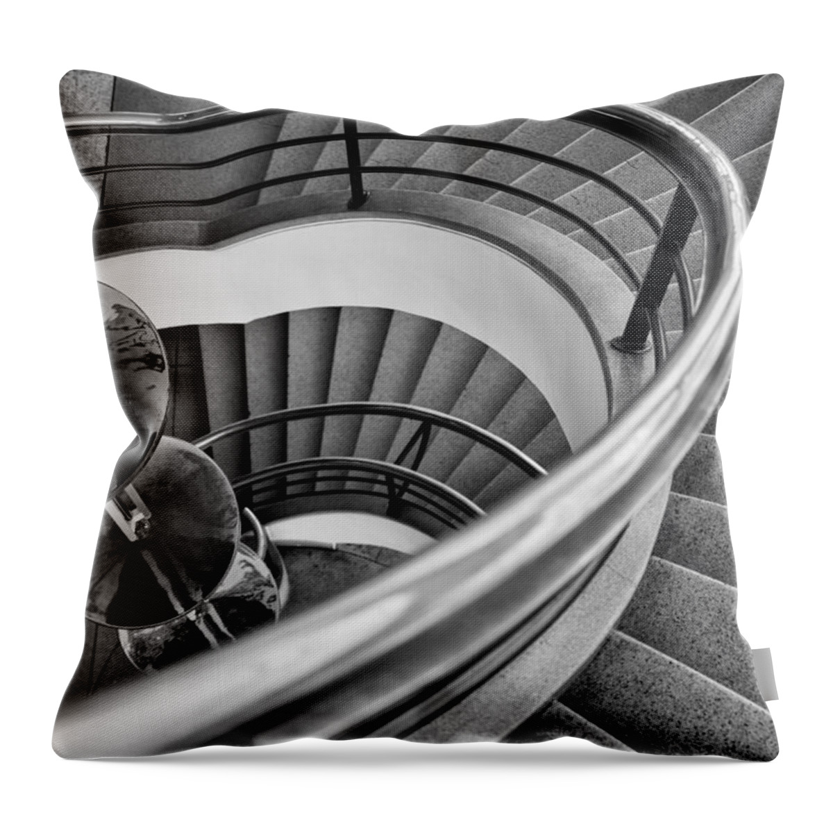 De La Warr Throw Pillow featuring the photograph Steps by Nigel R Bell