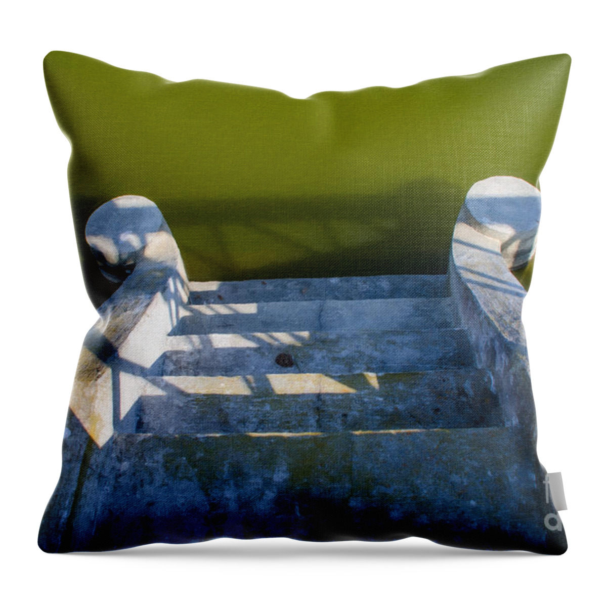 Steps Throw Pillow featuring the photograph Steps to the Water by Dale Powell