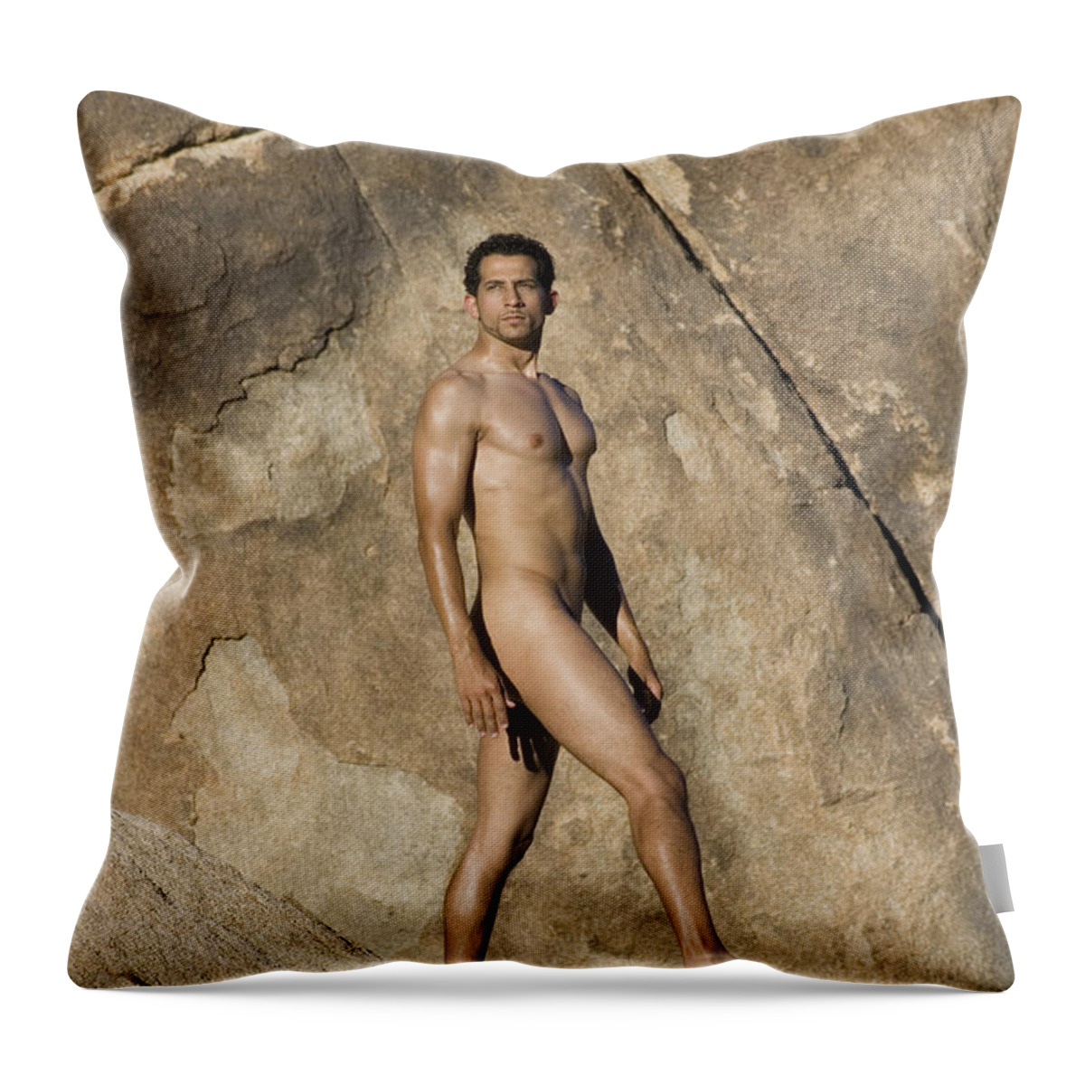 Male Throw Pillow featuring the photograph Steve SJT 1 by Andy Shomock