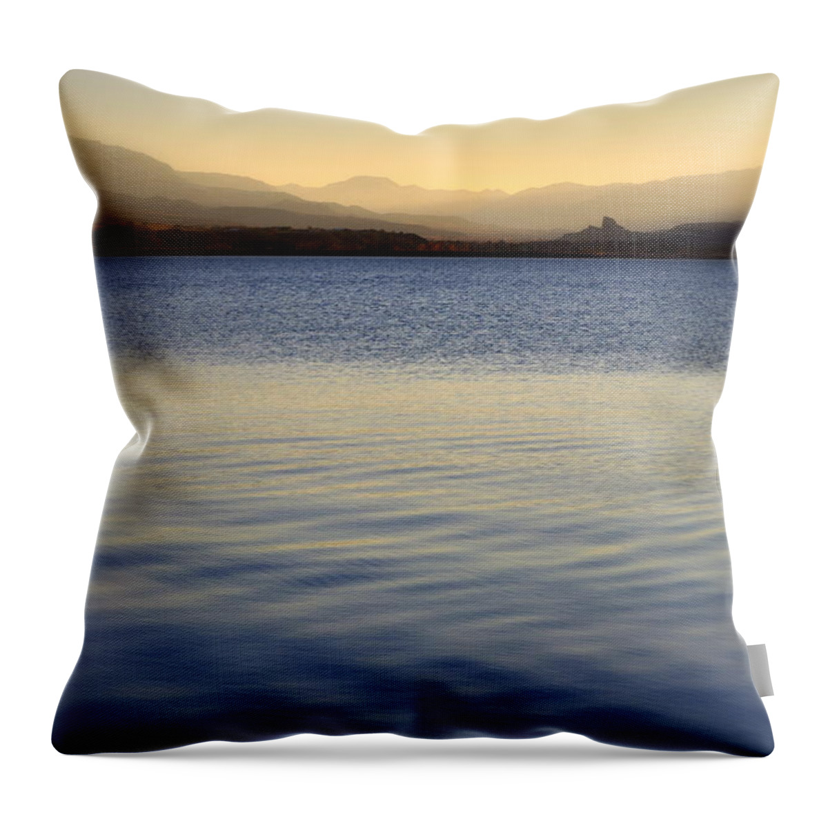 Sunset Throw Pillow featuring the photograph Still Waters by Lisa Holland-Gillem
