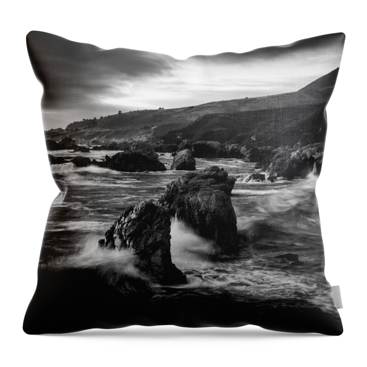 Soberanes Throw Pillow featuring the photograph Stone Cold Soberanes by Dayne Reast