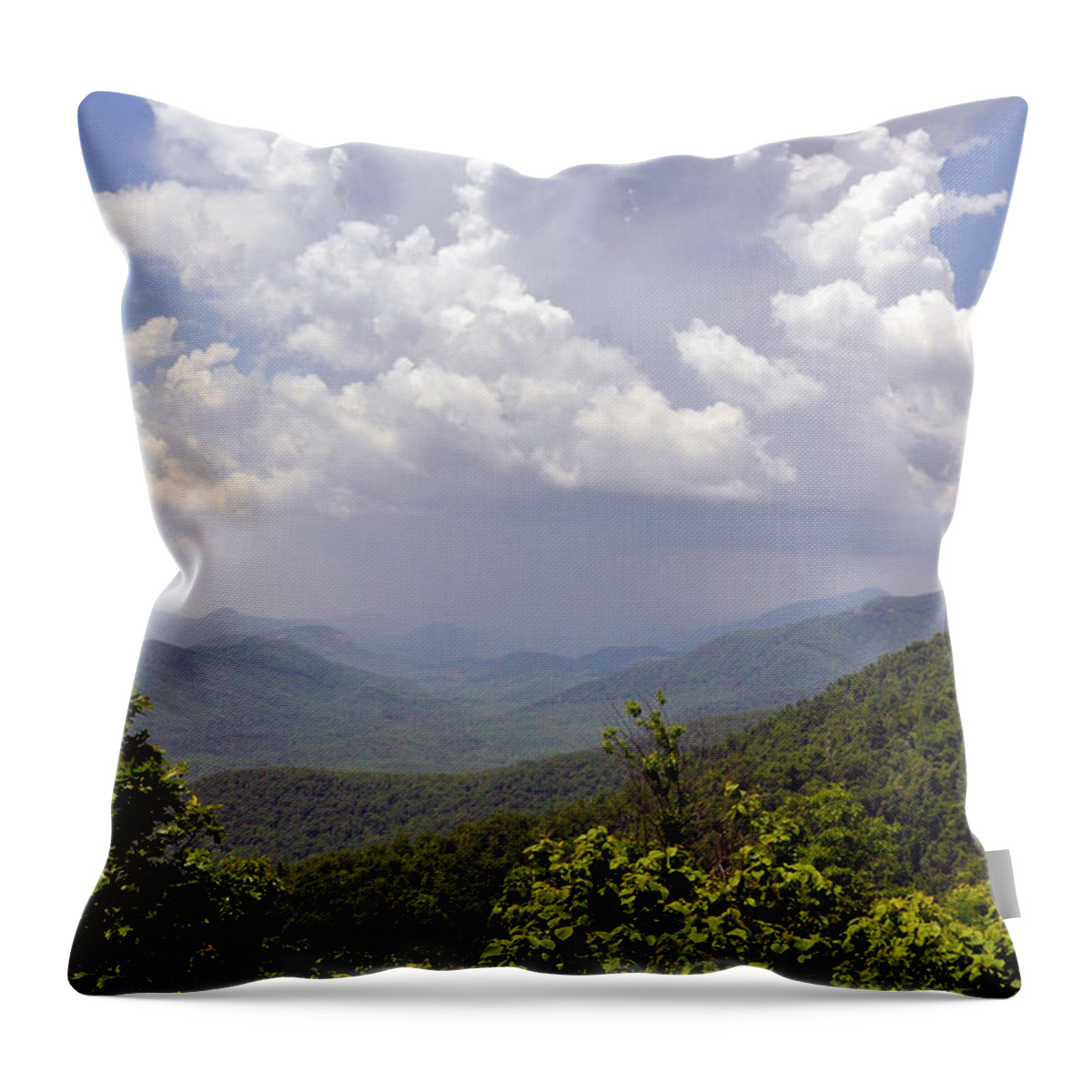 Landscape Throw Pillow featuring the photograph Storm Clouds by Kay Lovingood