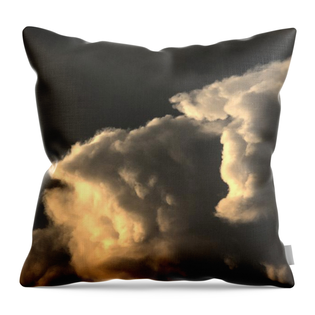 Weather Throw Pillow featuring the photograph Storm Clouds North by Scott Carlton