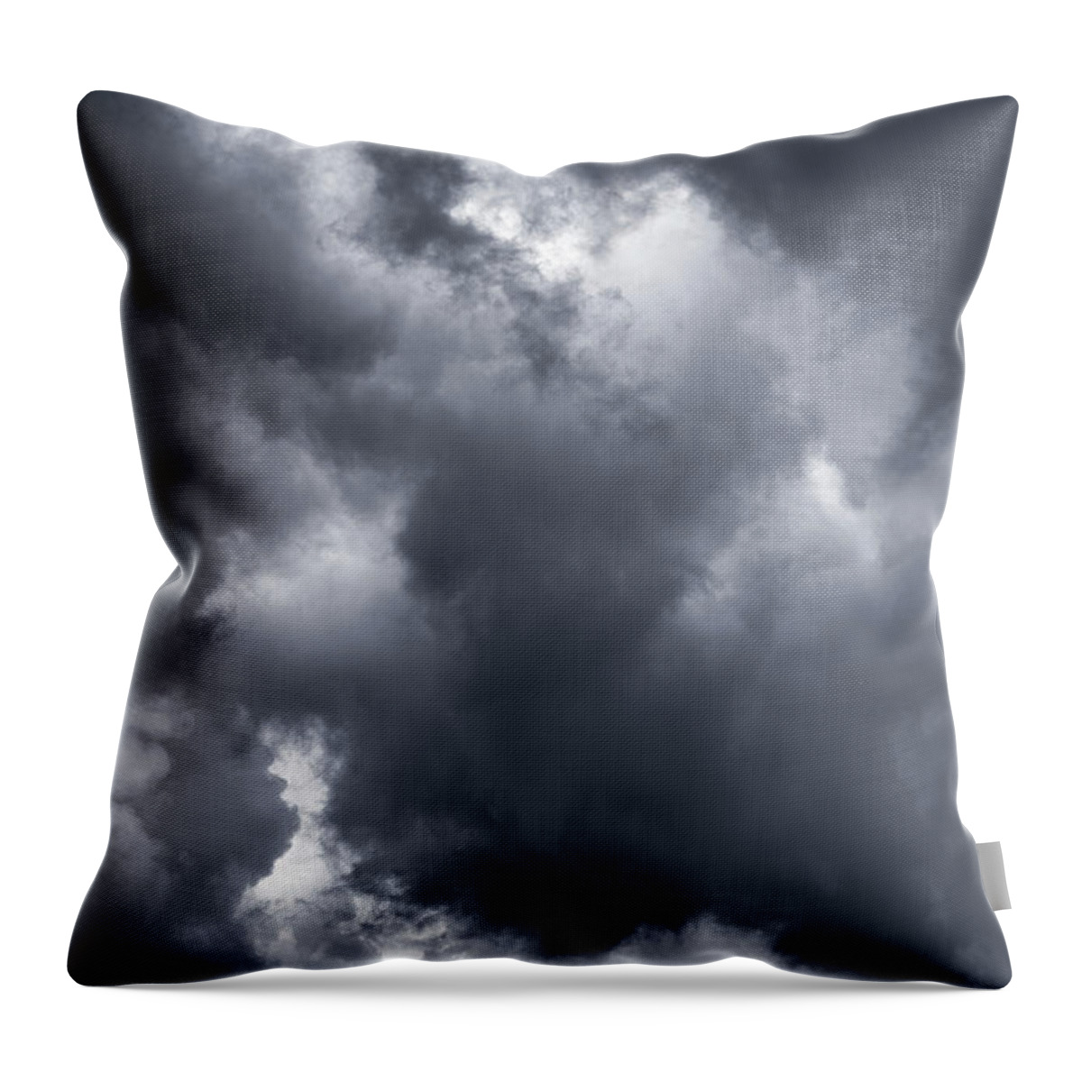 Wind Throw Pillow featuring the photograph Storm Clouds Over Taos, New Mexico, Usa by Rob Atkins