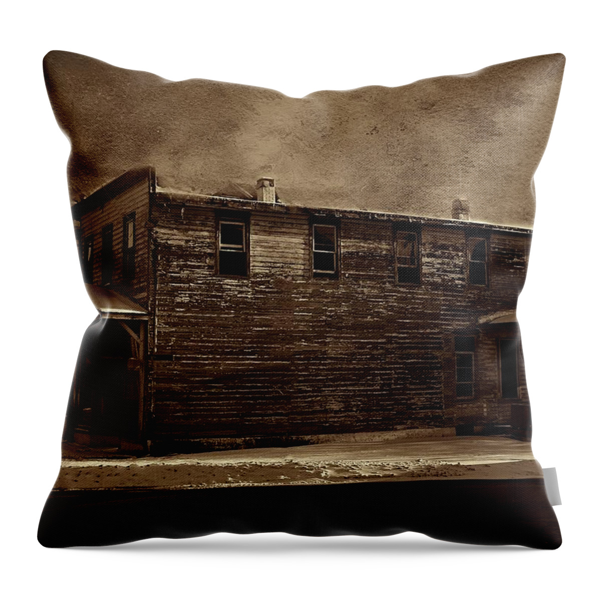 Snow Throw Pillow featuring the photograph Storm of 1888 by David Dehner