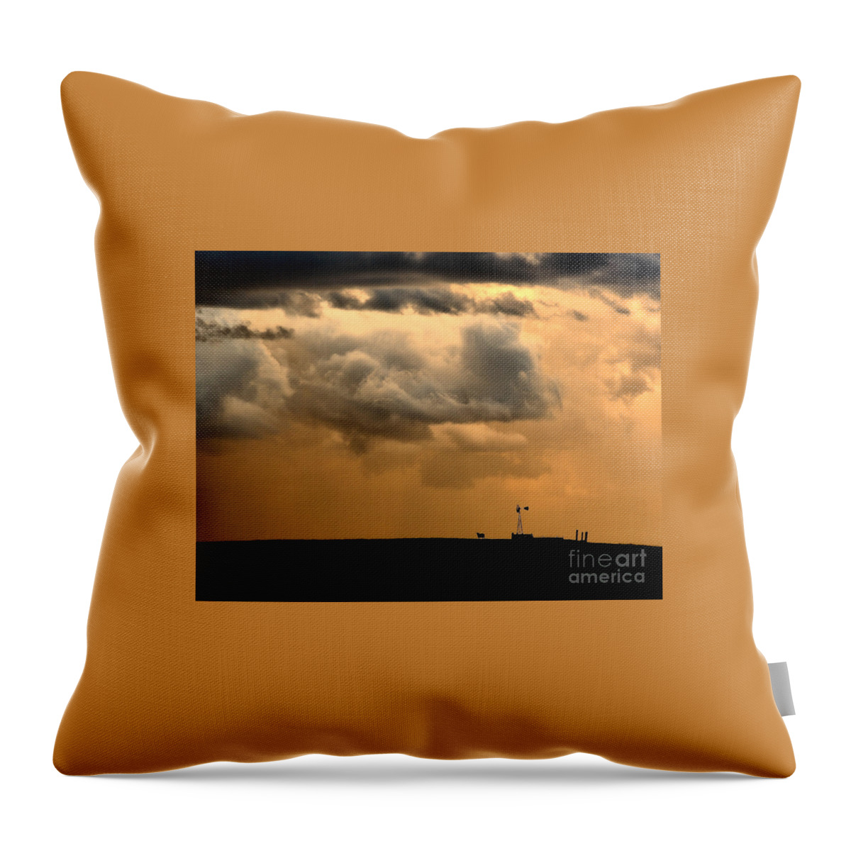 Nature Throw Pillow featuring the photograph Storm's a Brewing by Steven Reed