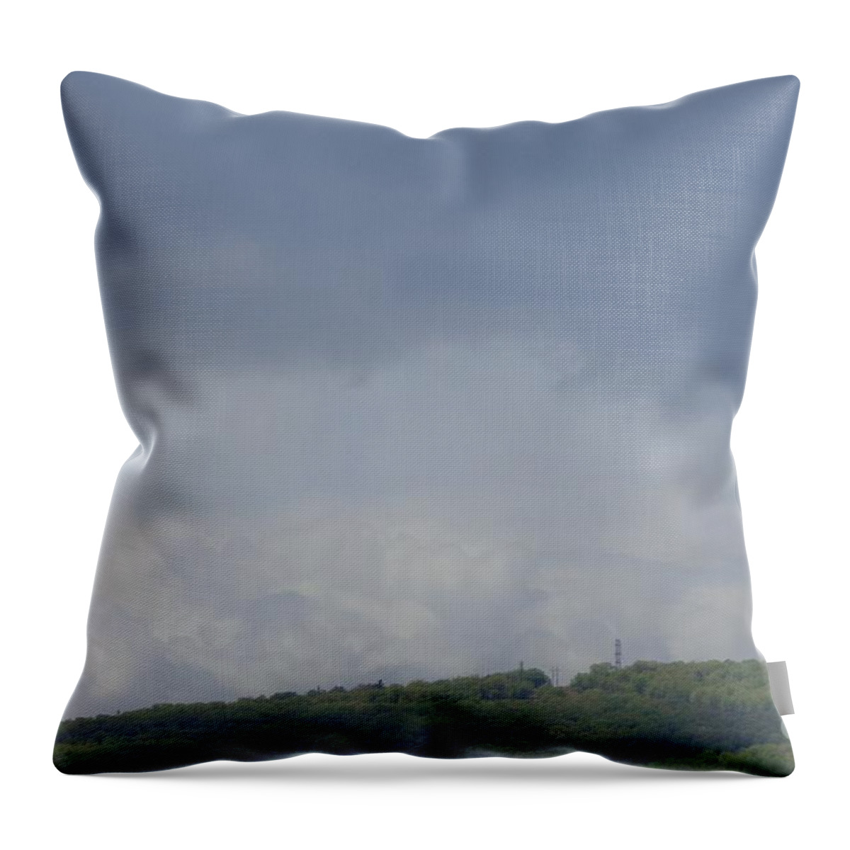 Storm Throw Pillow featuring the photograph Storm's Coming by Christina Verdgeline