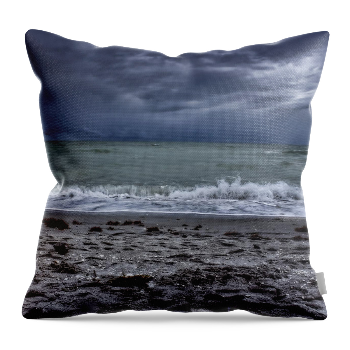 Ellen Lacey Throw Pillow featuring the photograph Storm's Rolling In by Ellen Heaverlo