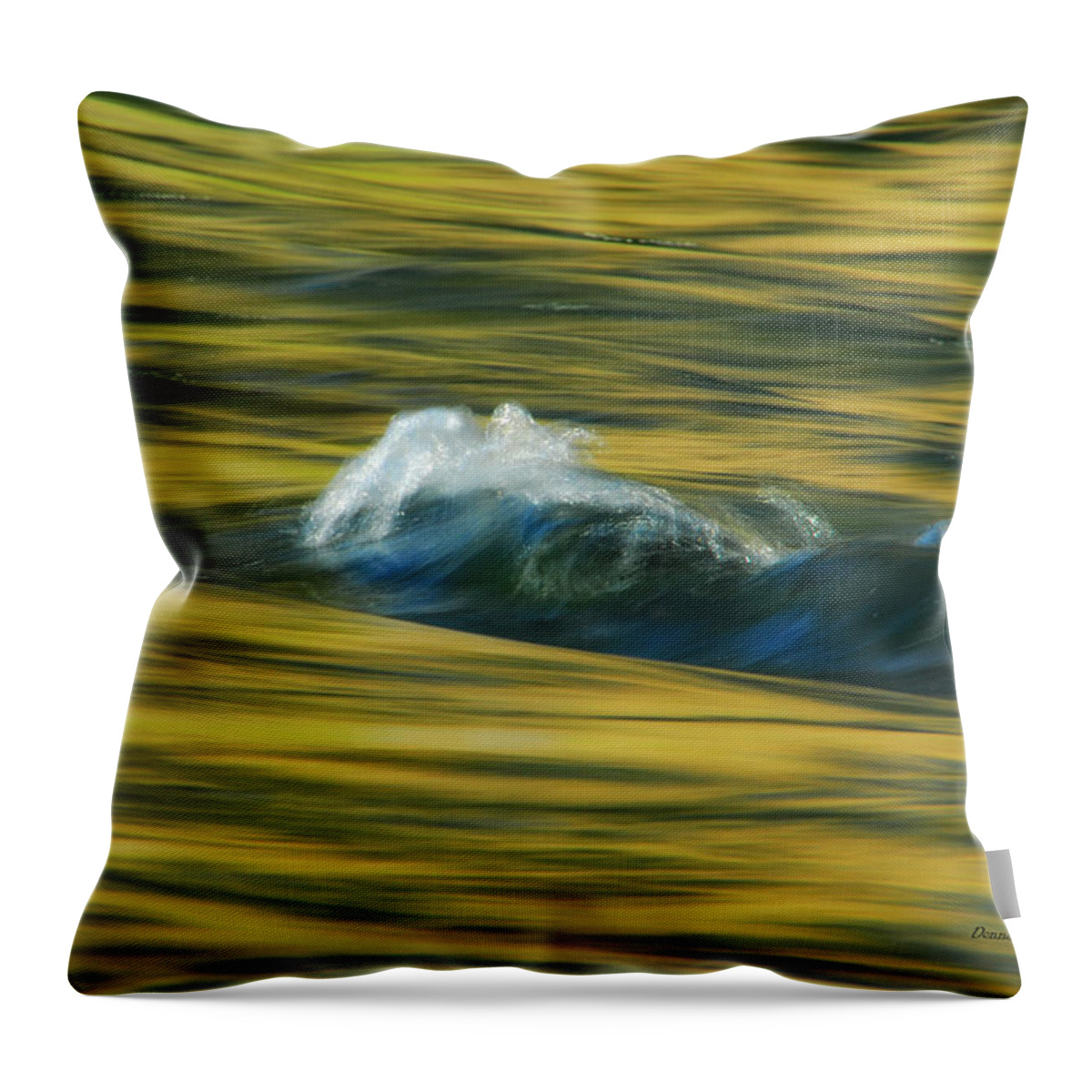 Water Throw Pillow featuring the photograph Straight Up The Middle by Donna Blackhall