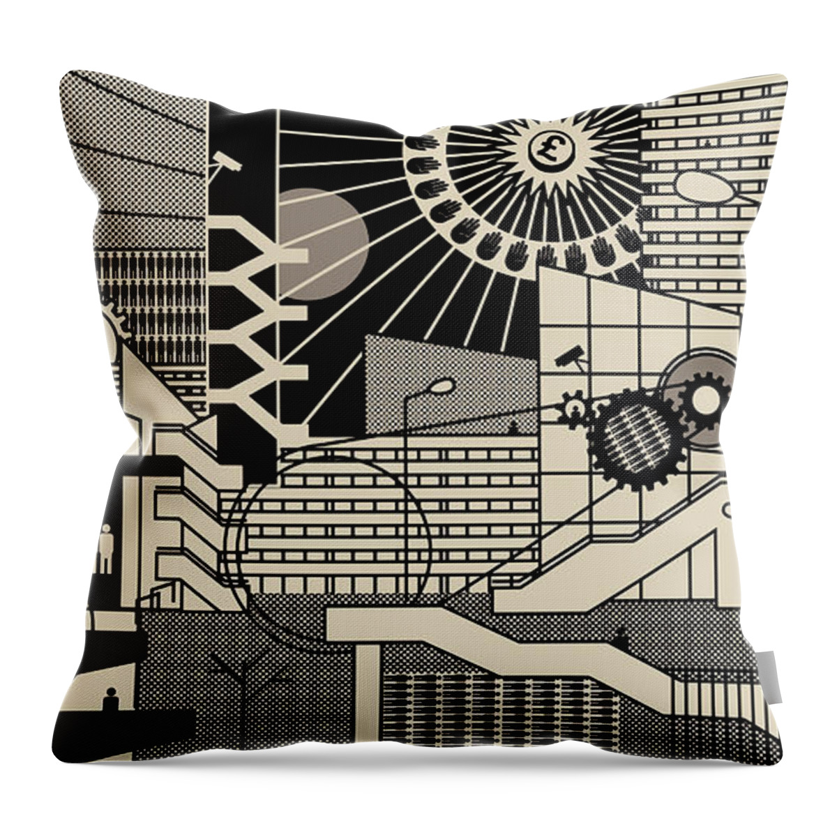 Adult Throw Pillow featuring the photograph Strategy For Funding Social Housing by Ikon Images