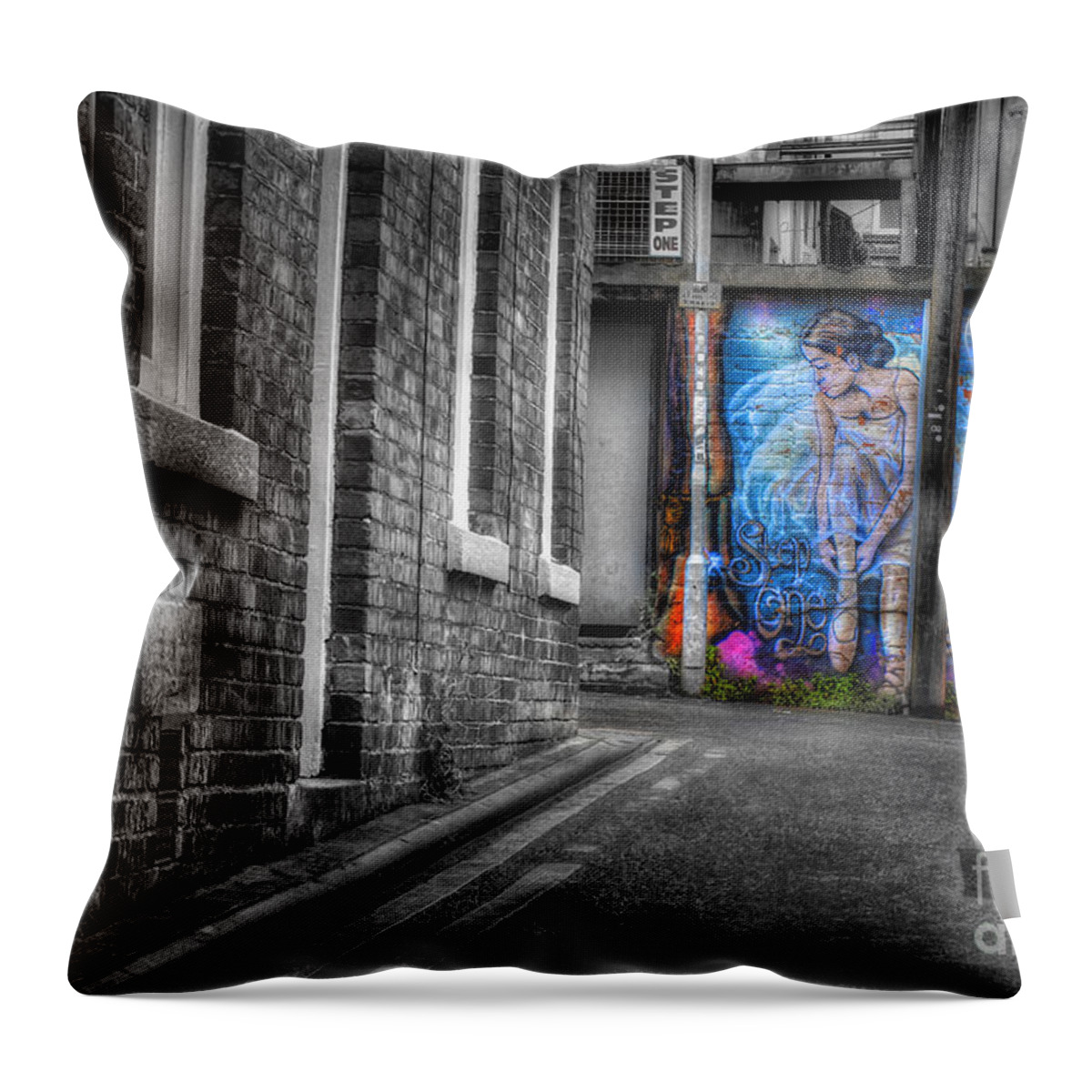 Art Throw Pillow featuring the photograph Street Art by Ian Mitchell