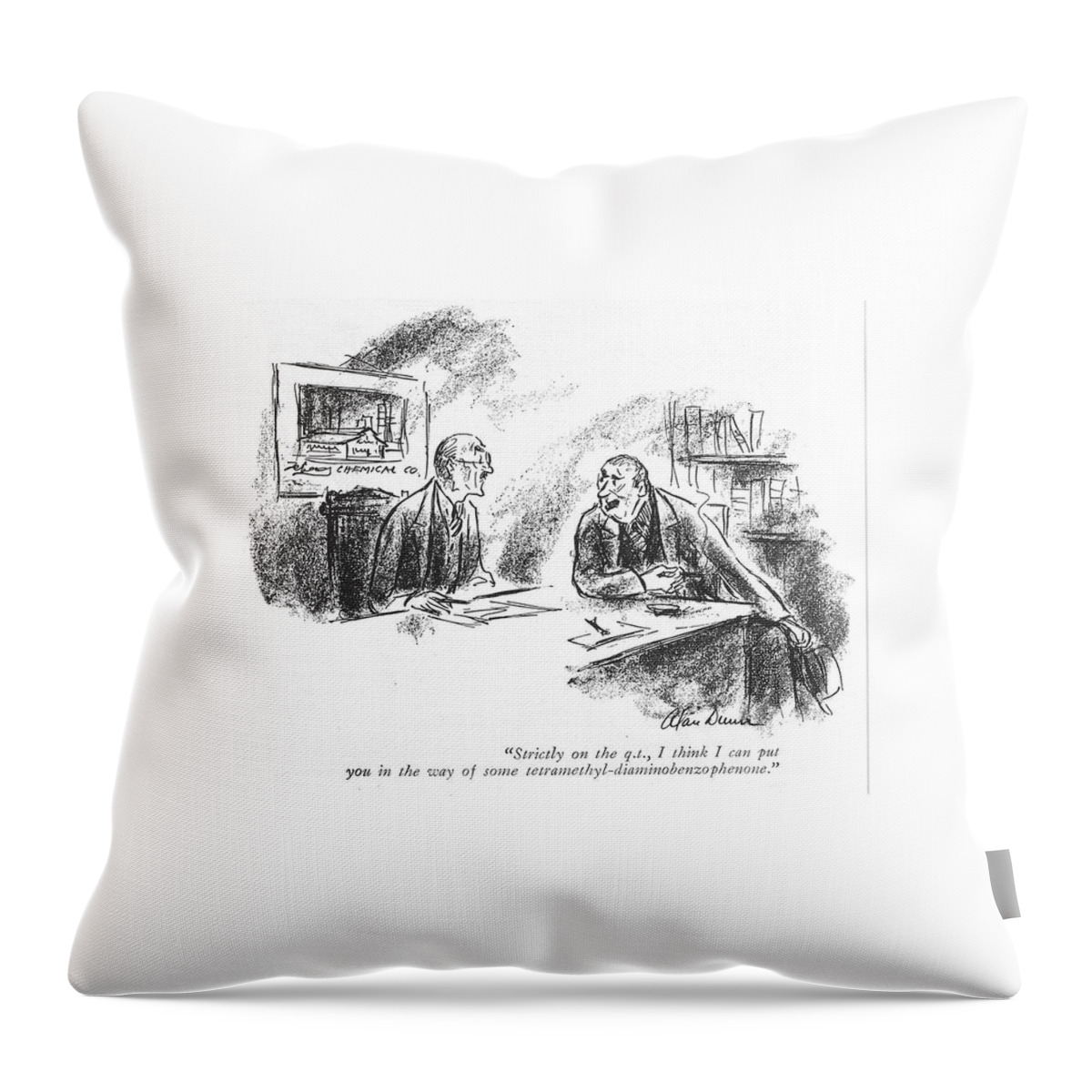 Strictly On The Q.t Throw Pillow