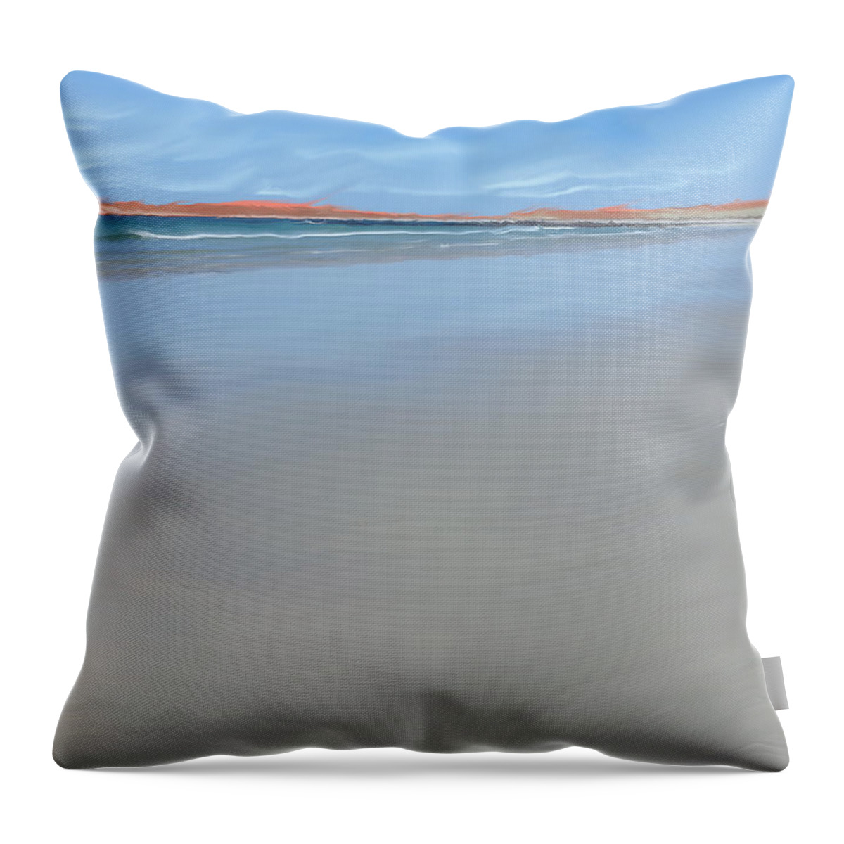 Beach Throw Pillow featuring the digital art Sublime Beach by Vincent Franco