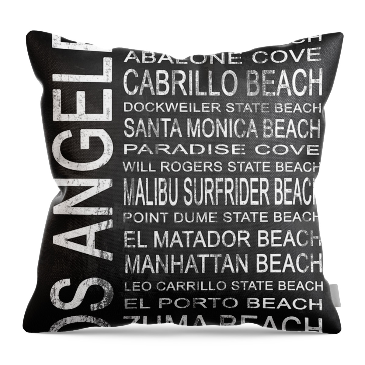 Art Throw Pillow featuring the digital art SUBWAY Los Angeles 3 by Melissa Smith