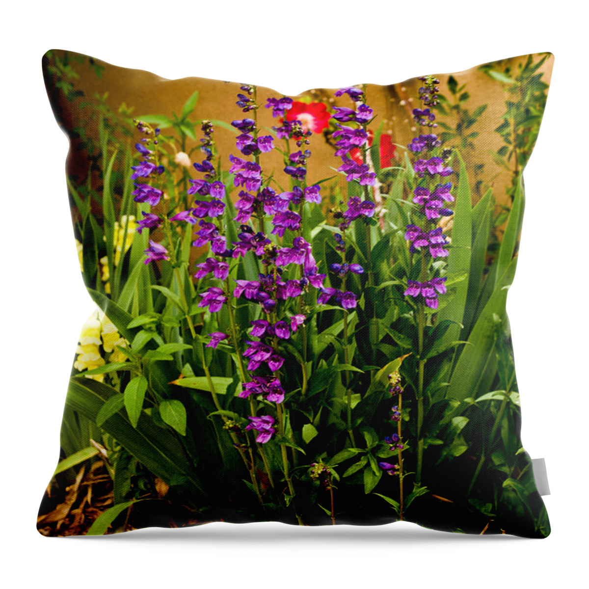  Throw Pillow featuring the photograph Summer Floral Garden by James Gay
