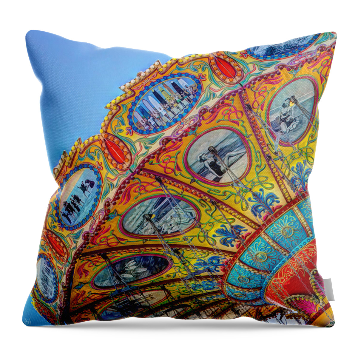Abstract Throw Pillow featuring the photograph Summertime Classic by Heidi Smith