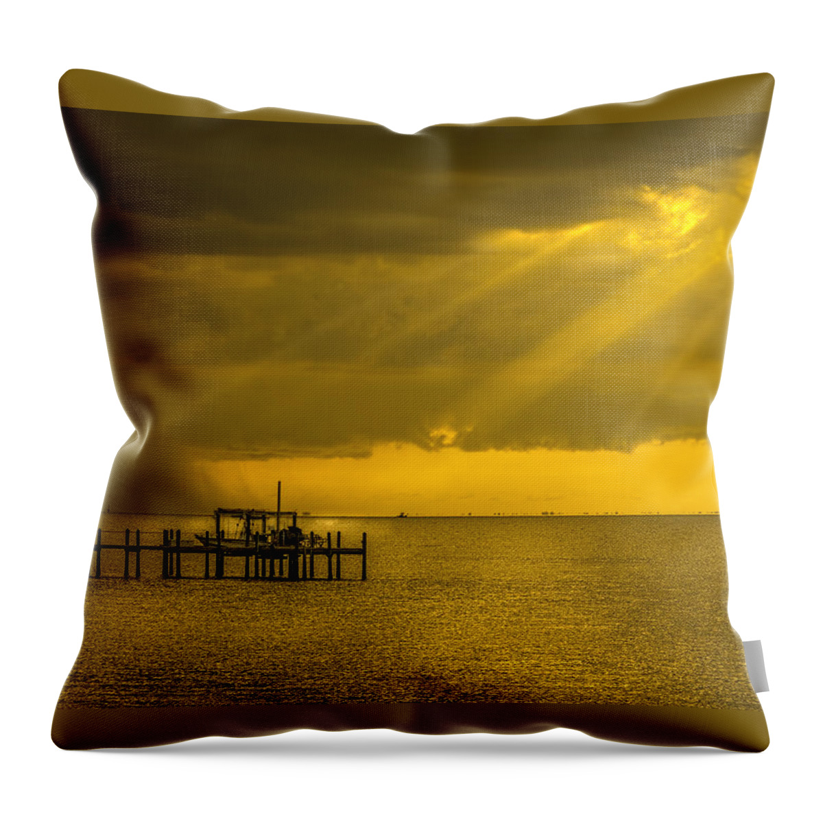 Sunbeams Throw Pillow featuring the photograph Sunbeams of Hope by Marvin Spates