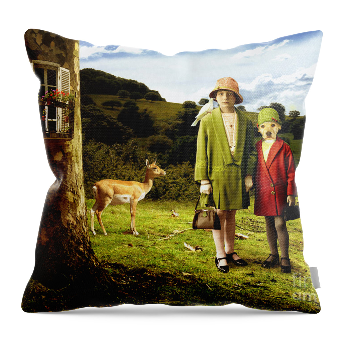 Surreal Throw Pillow featuring the photograph Sunday by Martine Roch