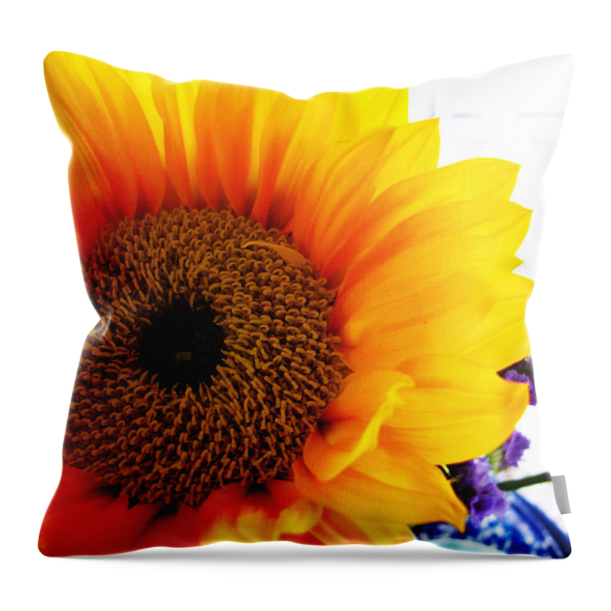 Sunflower Throw Pillow featuring the photograph Sunflower by Colleen Kammerer