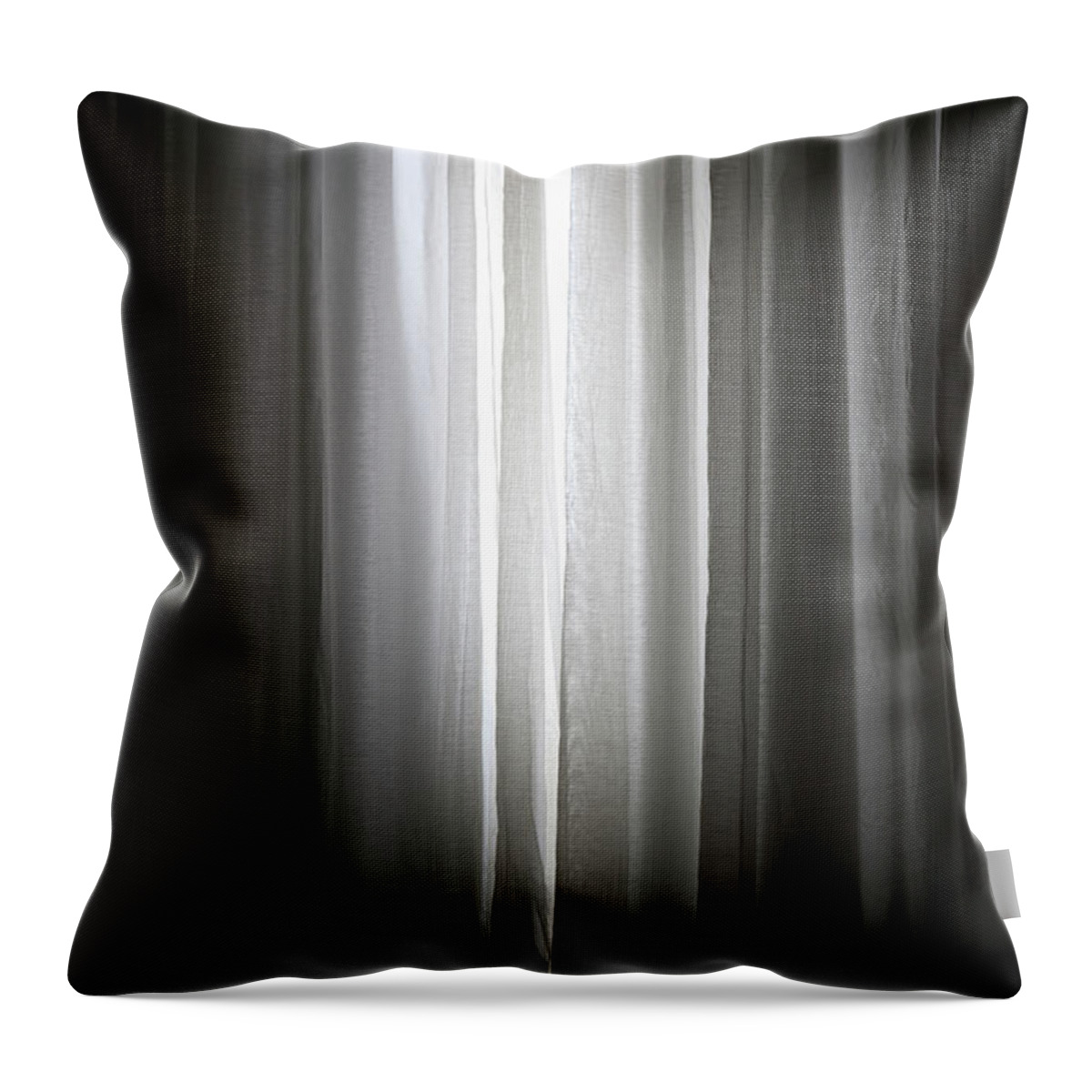Tranquility Throw Pillow featuring the photograph Sunlight Coming In Through Slightly by Frederick Bass