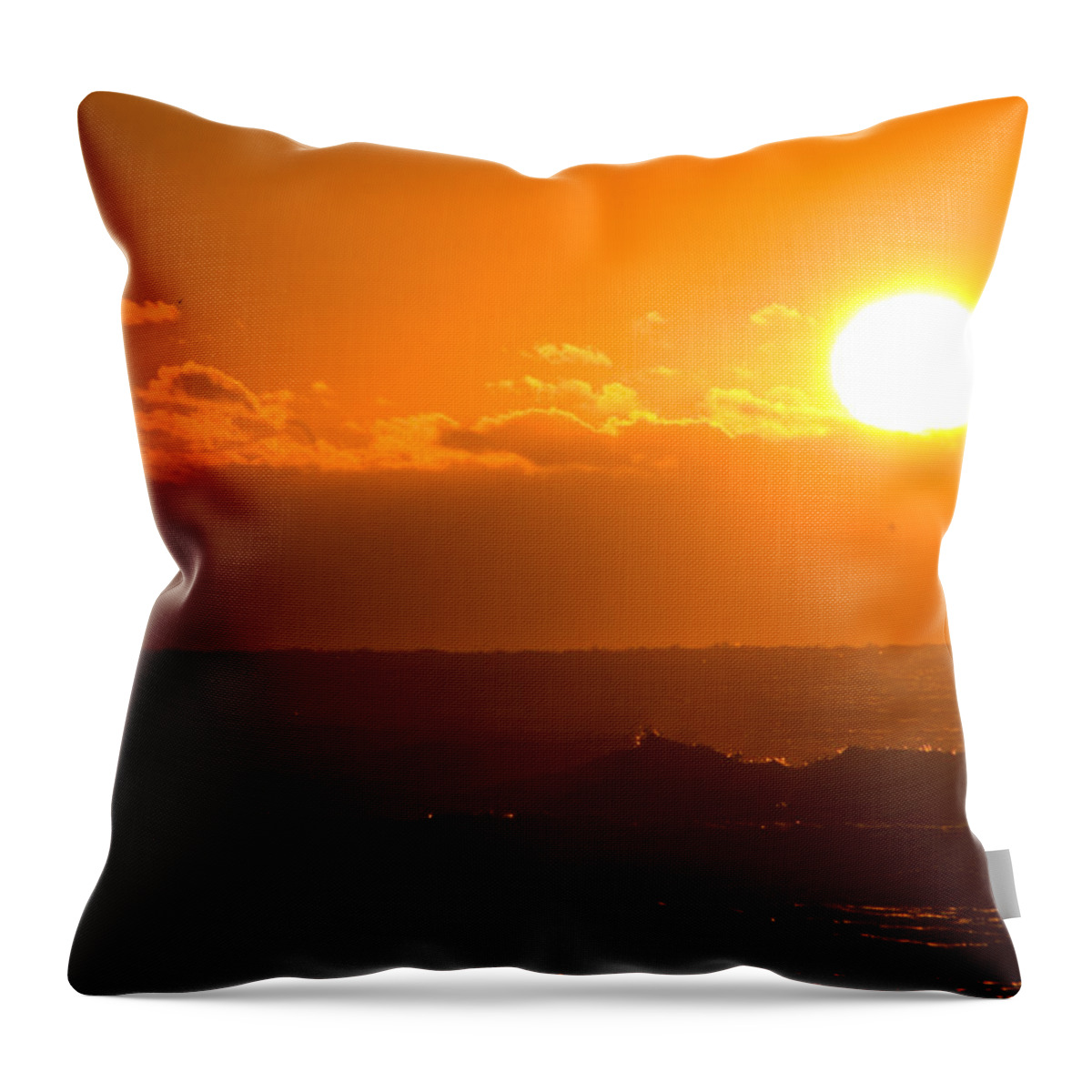 Sunris Throw Pillow featuring the photograph Sunny Side Up by Greg Graham