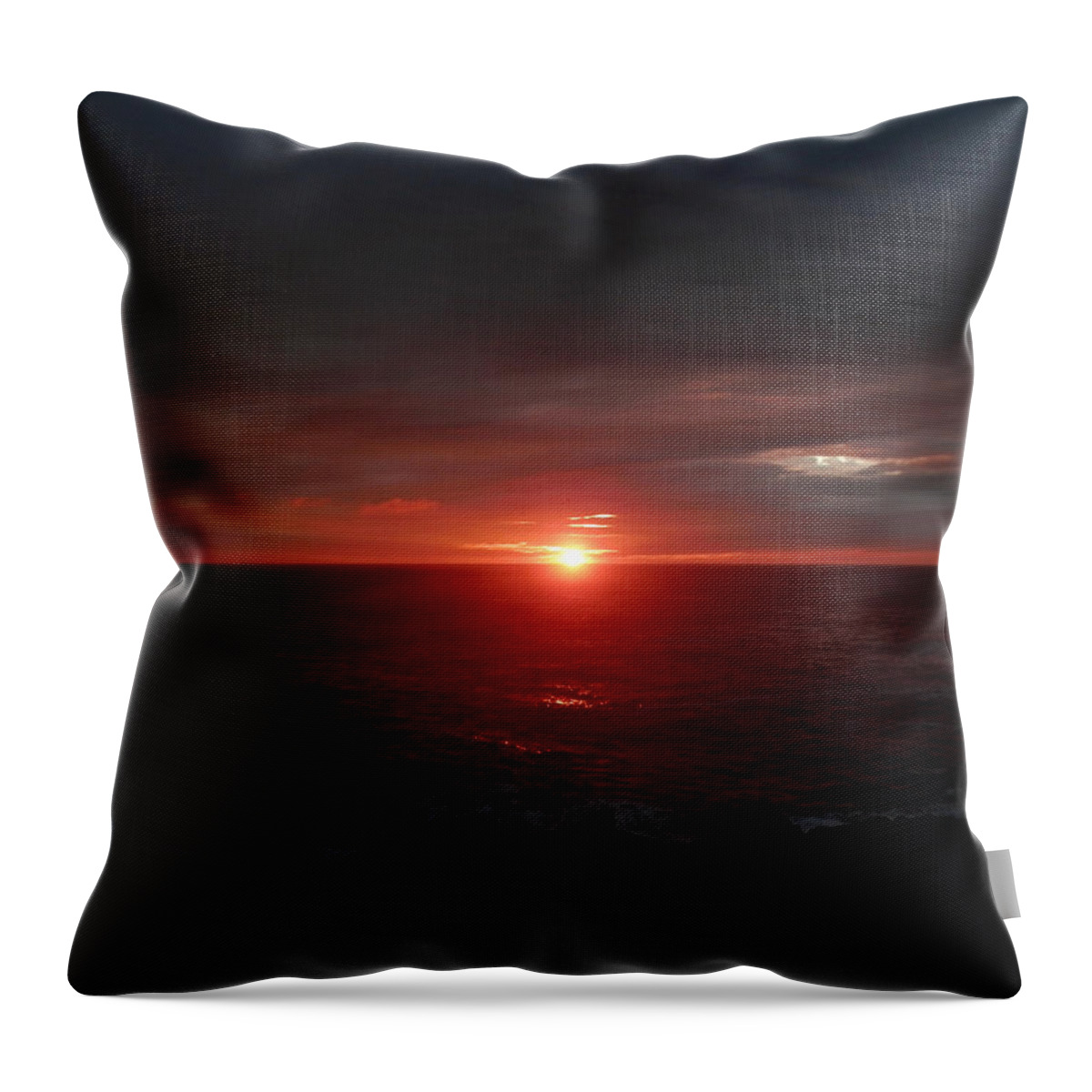 Sunrise Throw Pillow featuring the photograph Sunrise At Cape Spear by Zinvolle Art