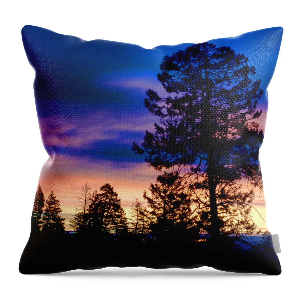 Sunrise Throw Pillow featuring the photograph Sunrise Clearwater mountains Idaho by Ron Roberts