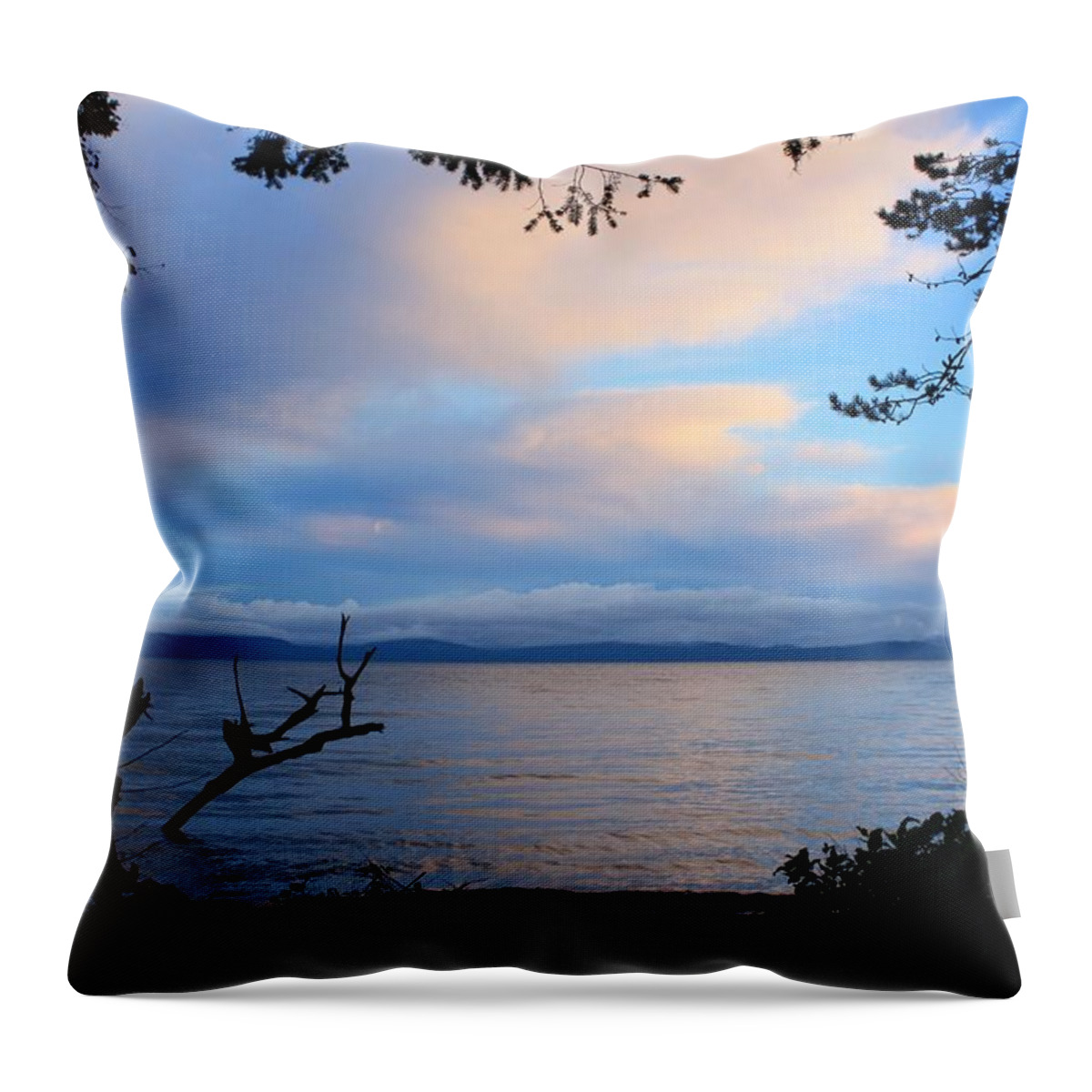 Vancouver Island Throw Pillow featuring the photograph Sunrise Clouds by Gerry Bates