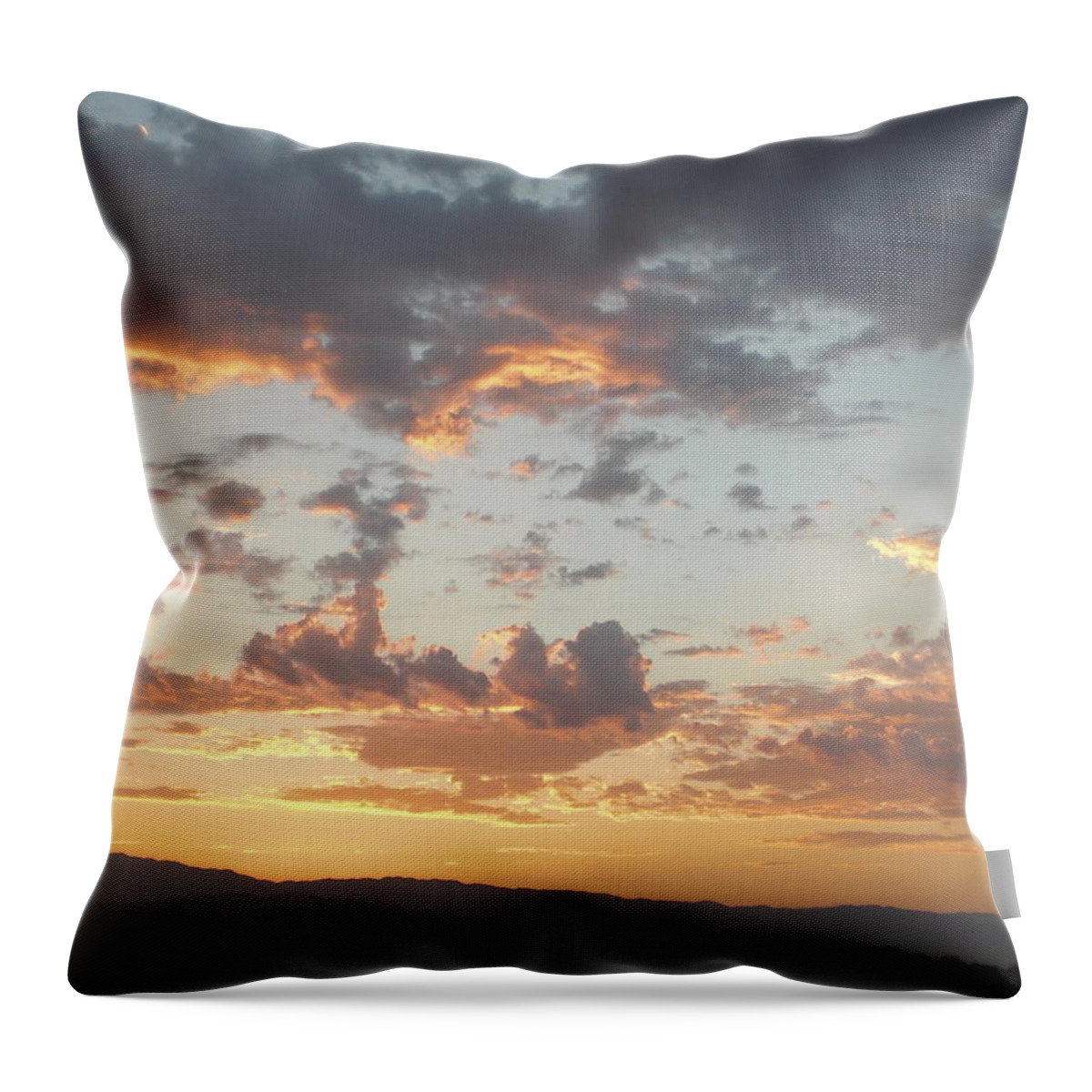 Photo Of Sunrise Throw Pillow featuring the photograph Sunrise In Palm Desert california by Gerry High