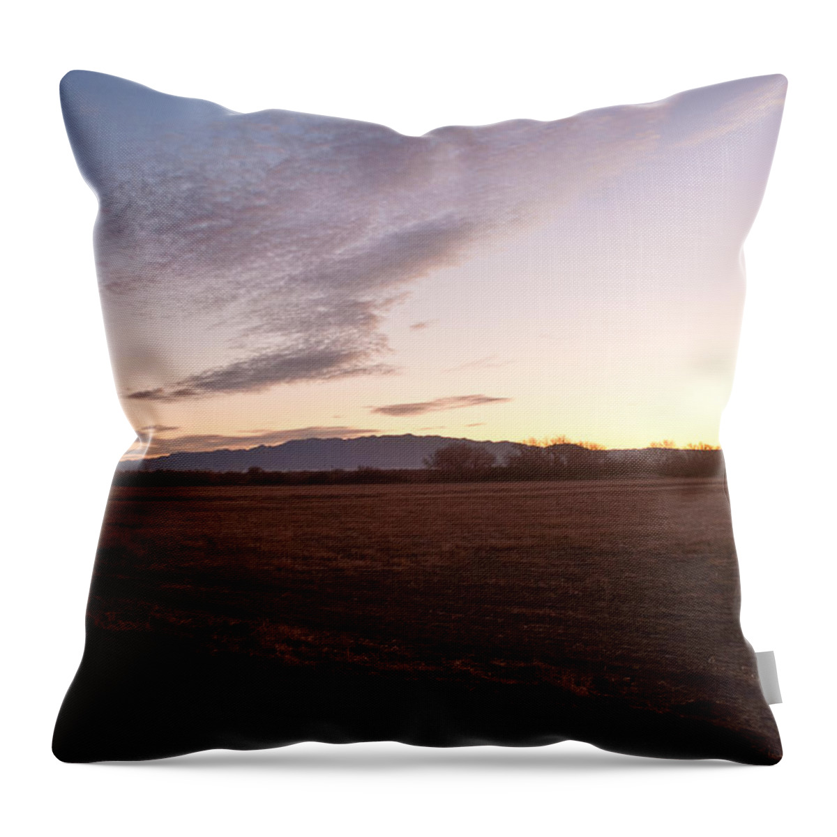  Throw Pillow featuring the photograph Sunrise in Refuge by James Gay