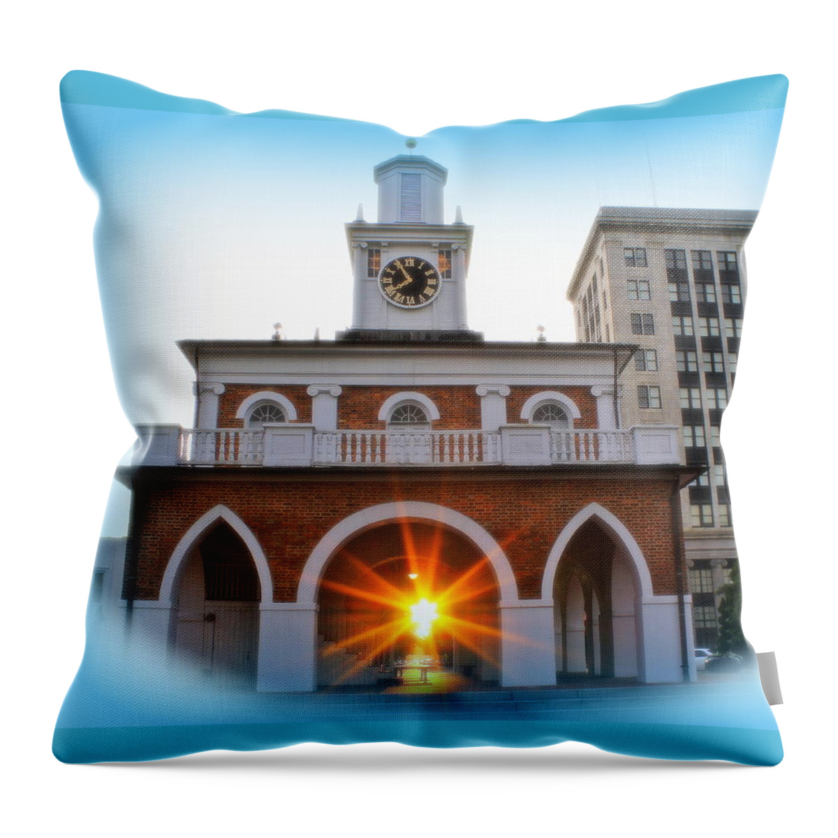 Sunset Throw Pillow featuring the photograph Historic 1 by Albert Fadel