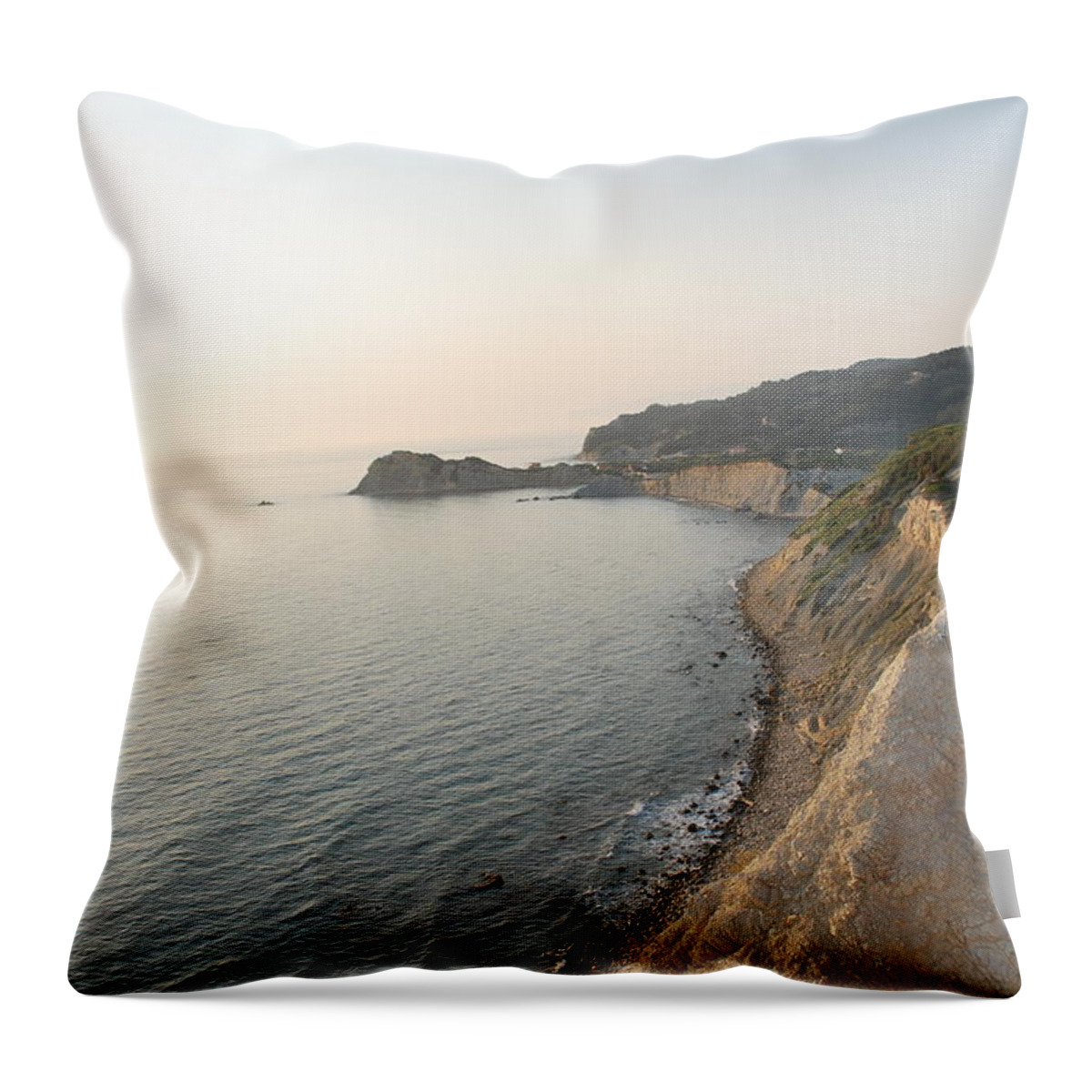 Sunset Throw Pillow featuring the photograph Sunset Gourna by George Katechis