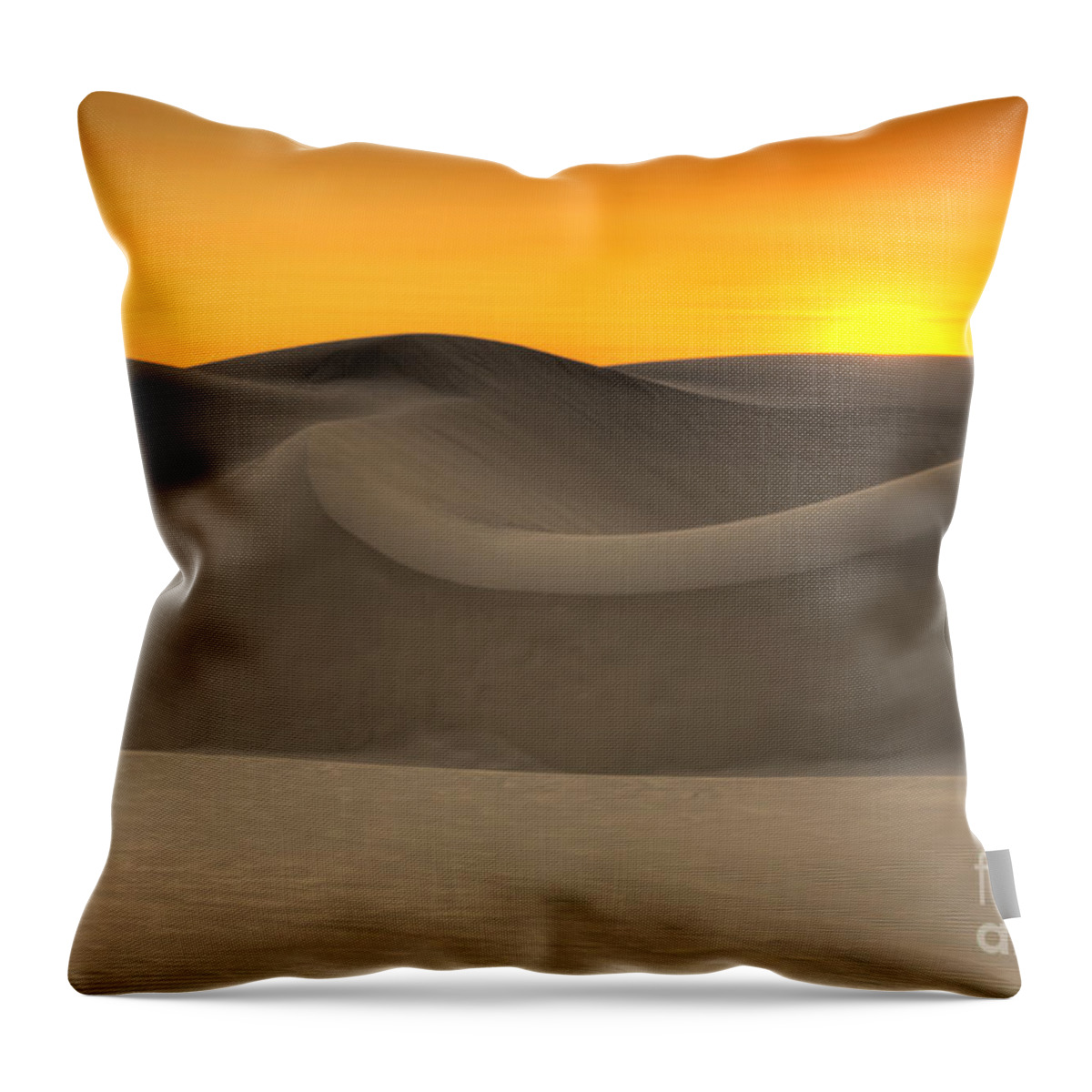 Landscape Throw Pillow featuring the photograph Sunset Over The Dunes by Mimi Ditchie