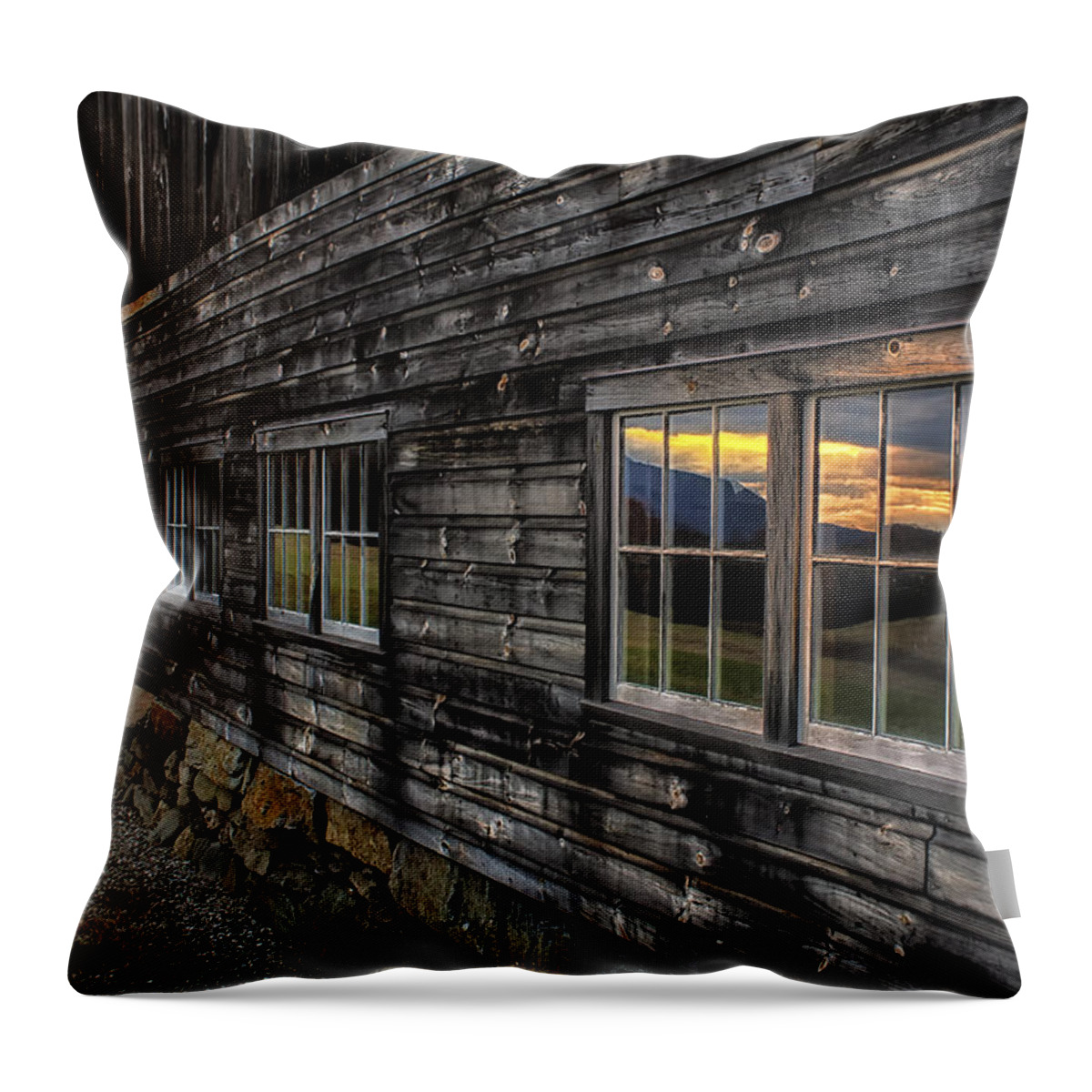Nh Scenics Throw Pillow featuring the photograph Sunset Reflections by John Vose
