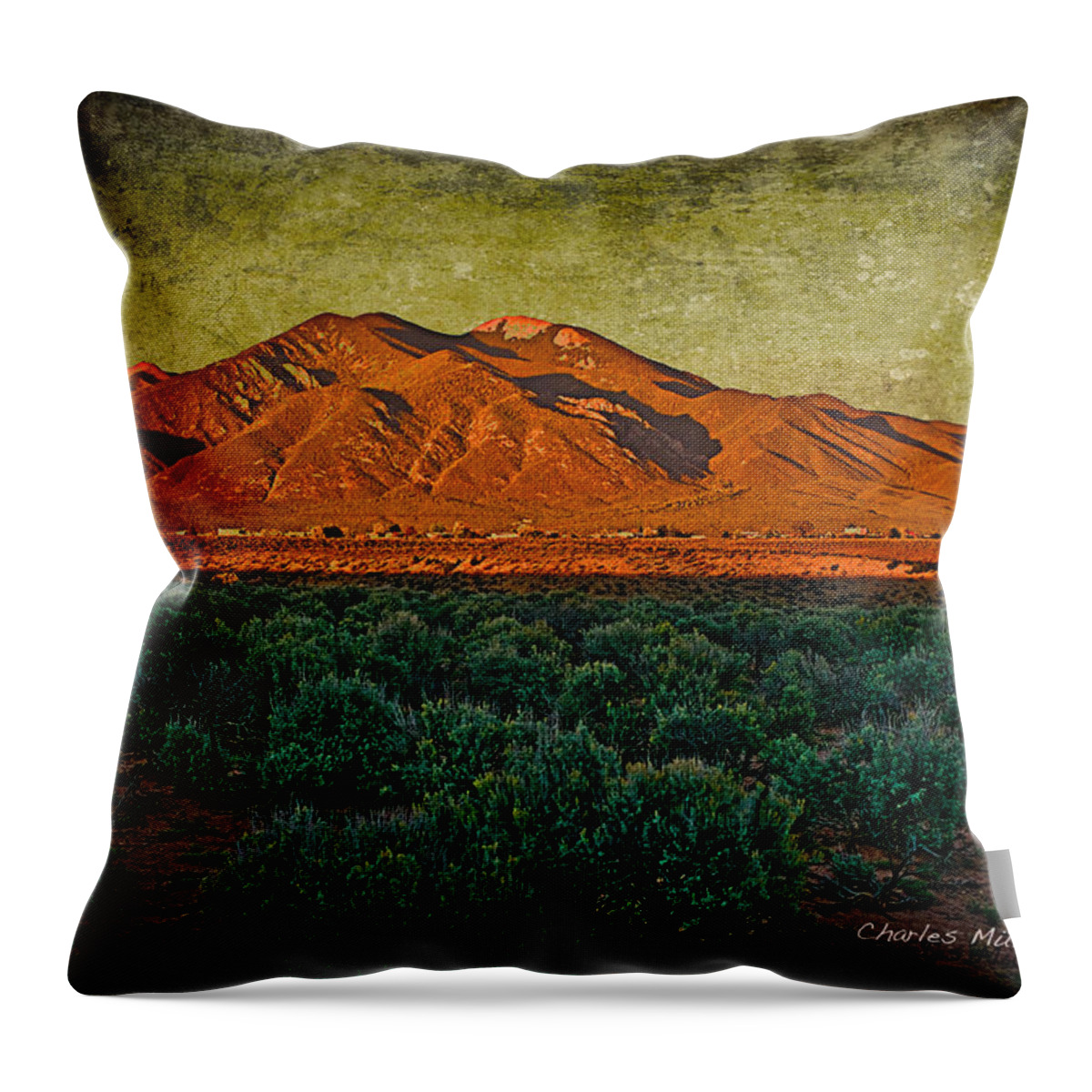 Santa Throw Pillow featuring the photograph Sunset V by Charles Muhle